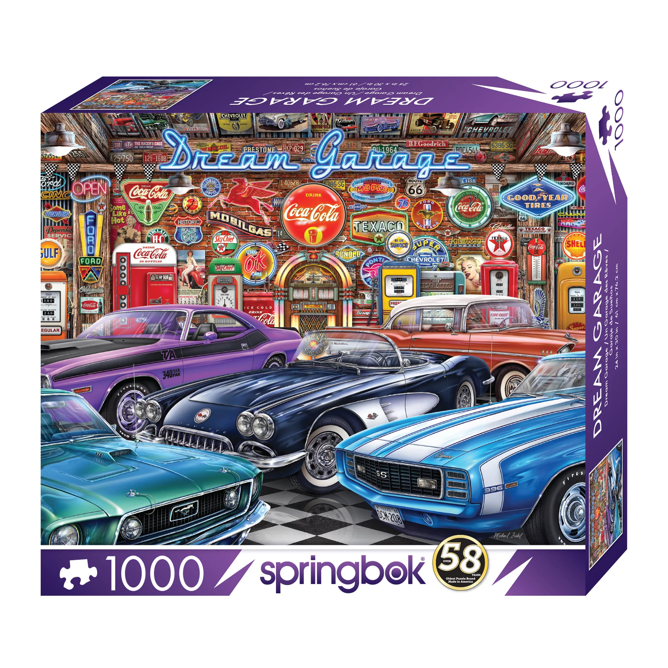 Dream Garage 1000 Piece Adult Jigsaw Puzzle By Springbok Puzzles