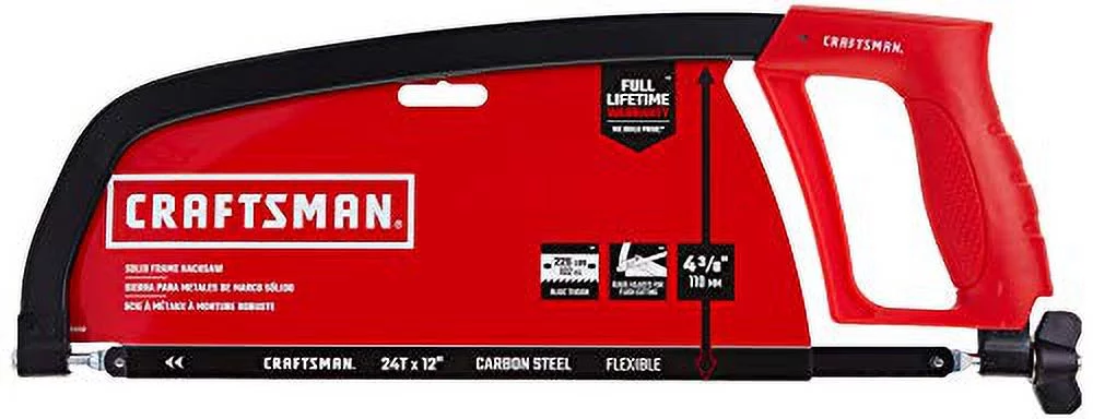 Craftsman Hack Saw,Carbon Steel,12