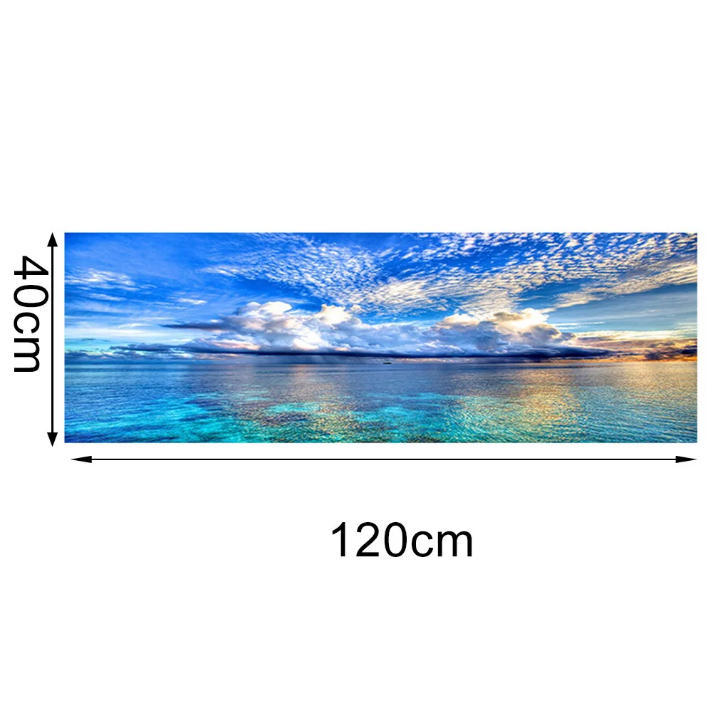 Canvas Painting Wall Art Natural Sunset Could Lake Landscape Poster Wall Picture