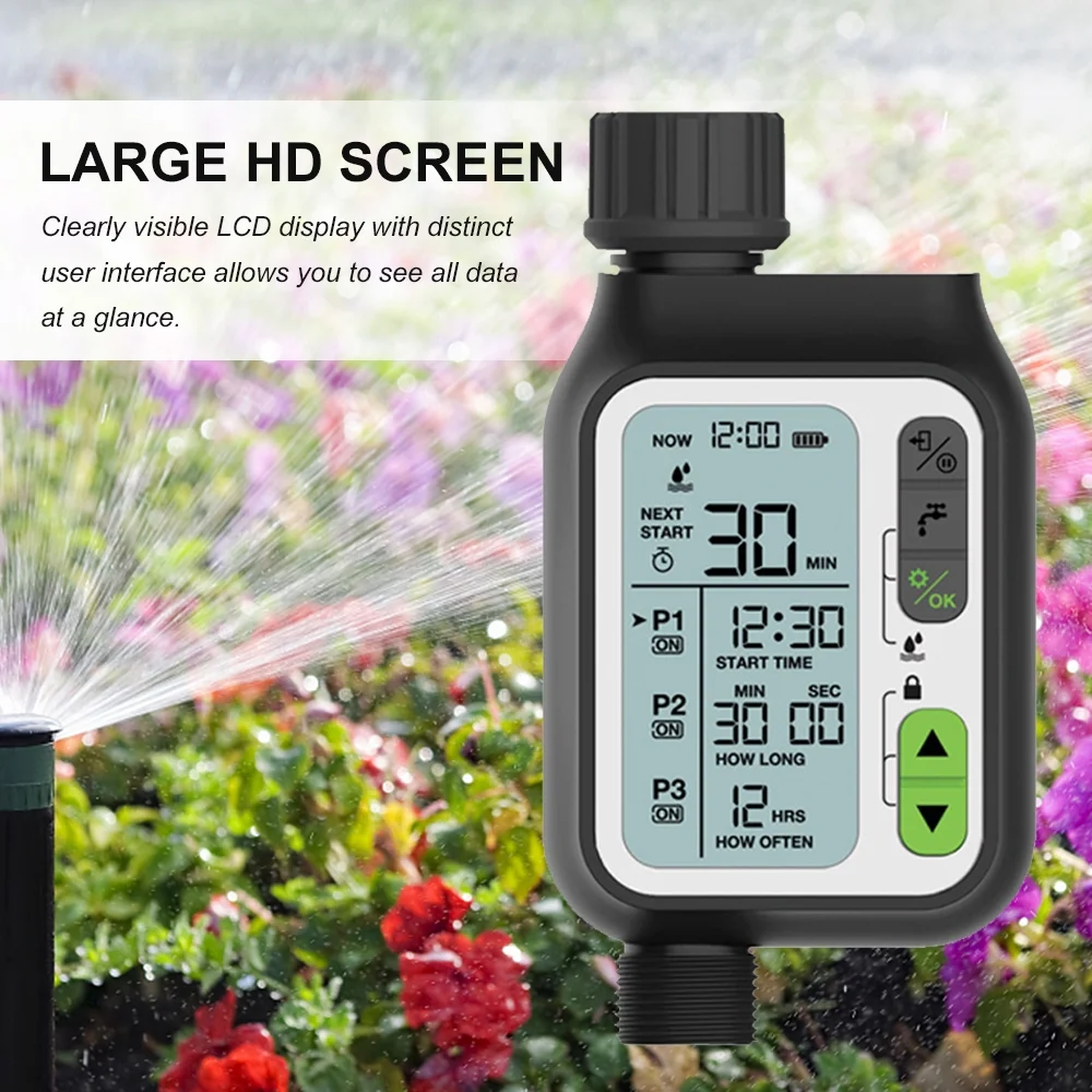 Irrigation ,Screen Waterproof Sprinkler Rain Child Lock With Lcd Screen Sprinkler 3 Weak 3 Weak Rain Buzhi Jinmie
