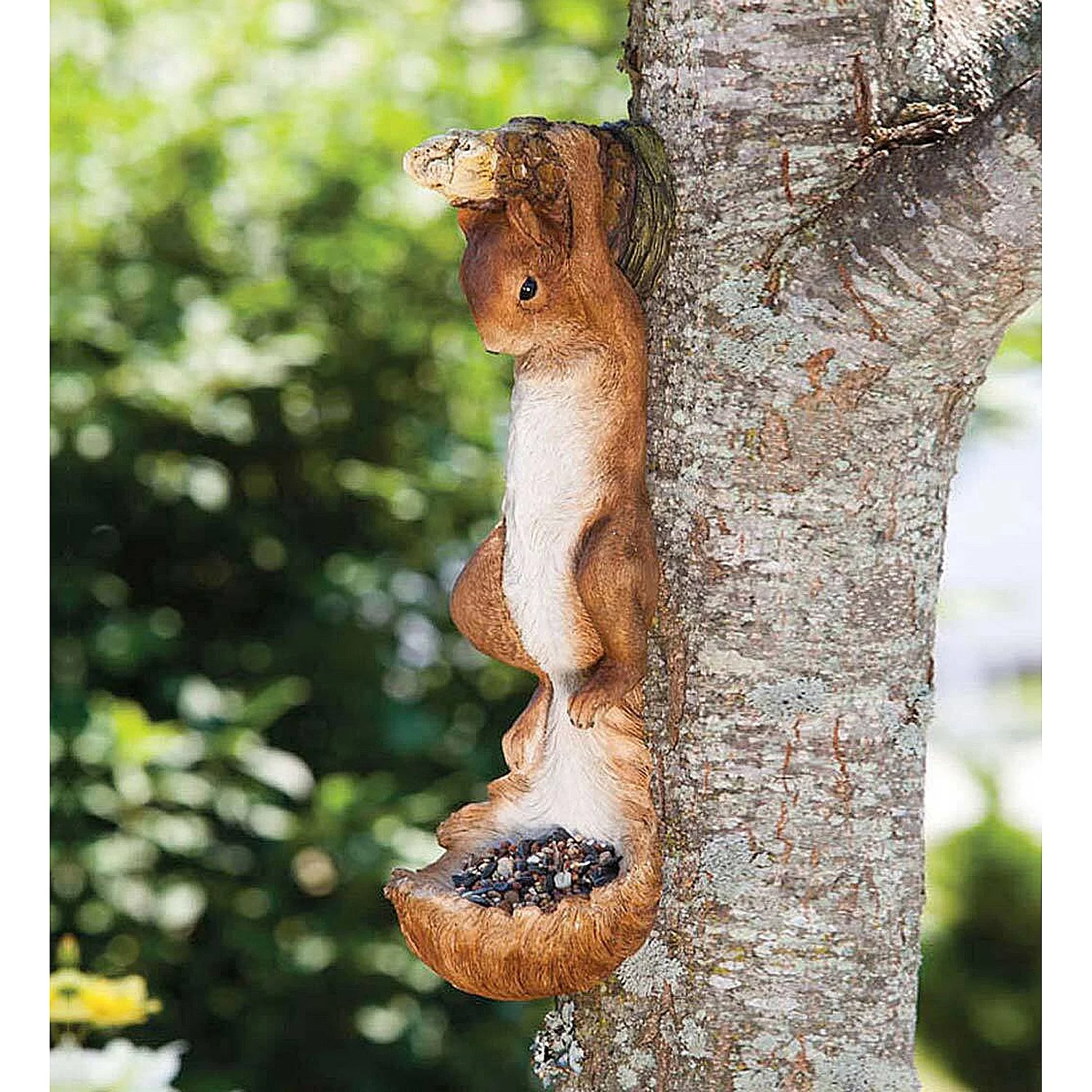 Evergreen Hanging Squirrel Bird Feeder Tree Decoration