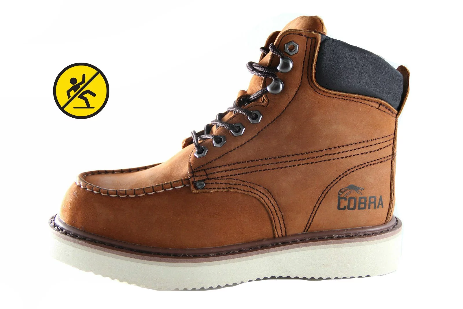 Cobra Men's Work Boot Genuine Leather C11M Brown Goodyear Welt