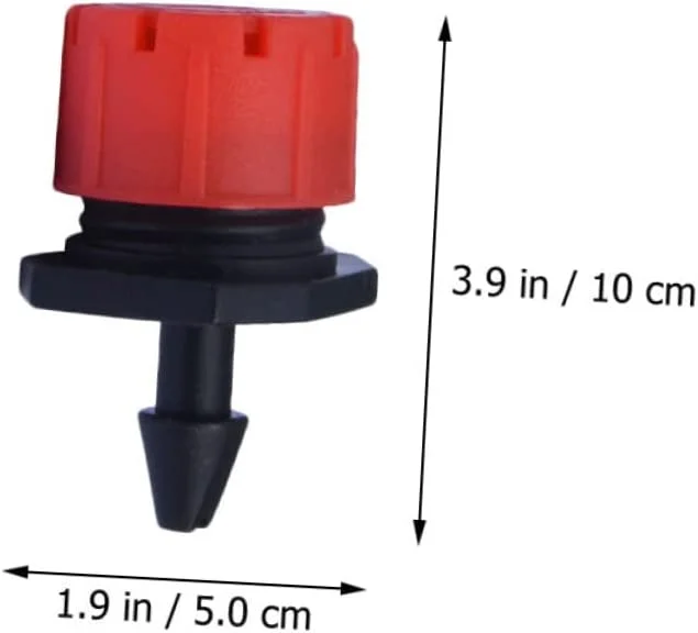 300 Pcs Adjustable Dripper Micro Garden Emitters Small Micro Drippers Garden Drip Nozzle Head Irrigation Sprinkler Emitter Irrigation Adjustable Drippers 8-Holes Micro Drippers