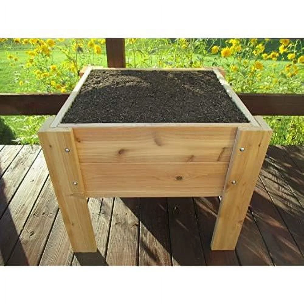 Elevated Cedar Planter 28