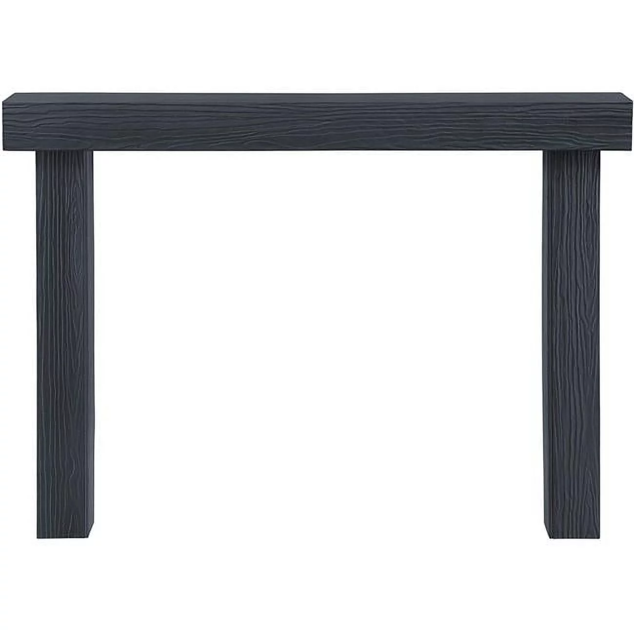 Pearl Mantels  Non-combustible 48in. Interior Opening Fiberglass/Cement Aggregate Surround - Pepper Wood Textured Finish