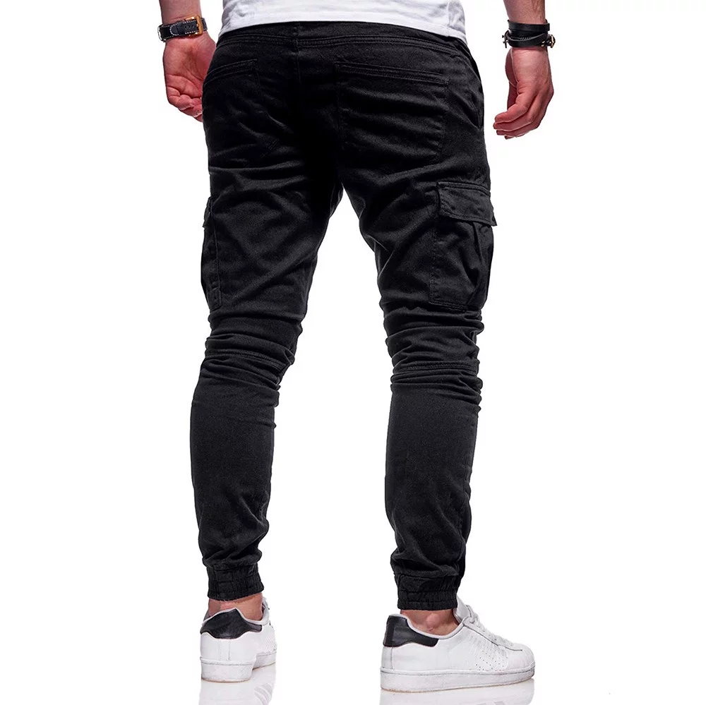TOYFUNNY Fashion Mens Sport Pure Color Bandage Casual Loose Sweatpants Drawstring Pant