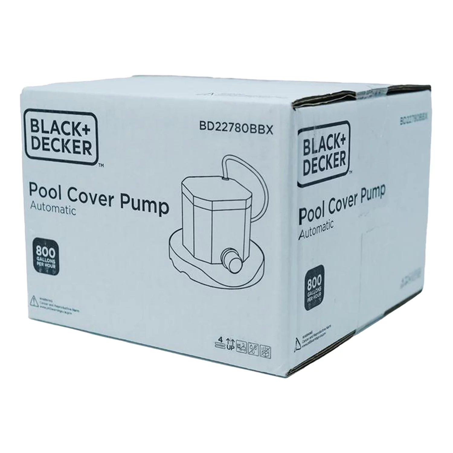 Black+Decker 800 GPH Submersible Pool Cover Pump
