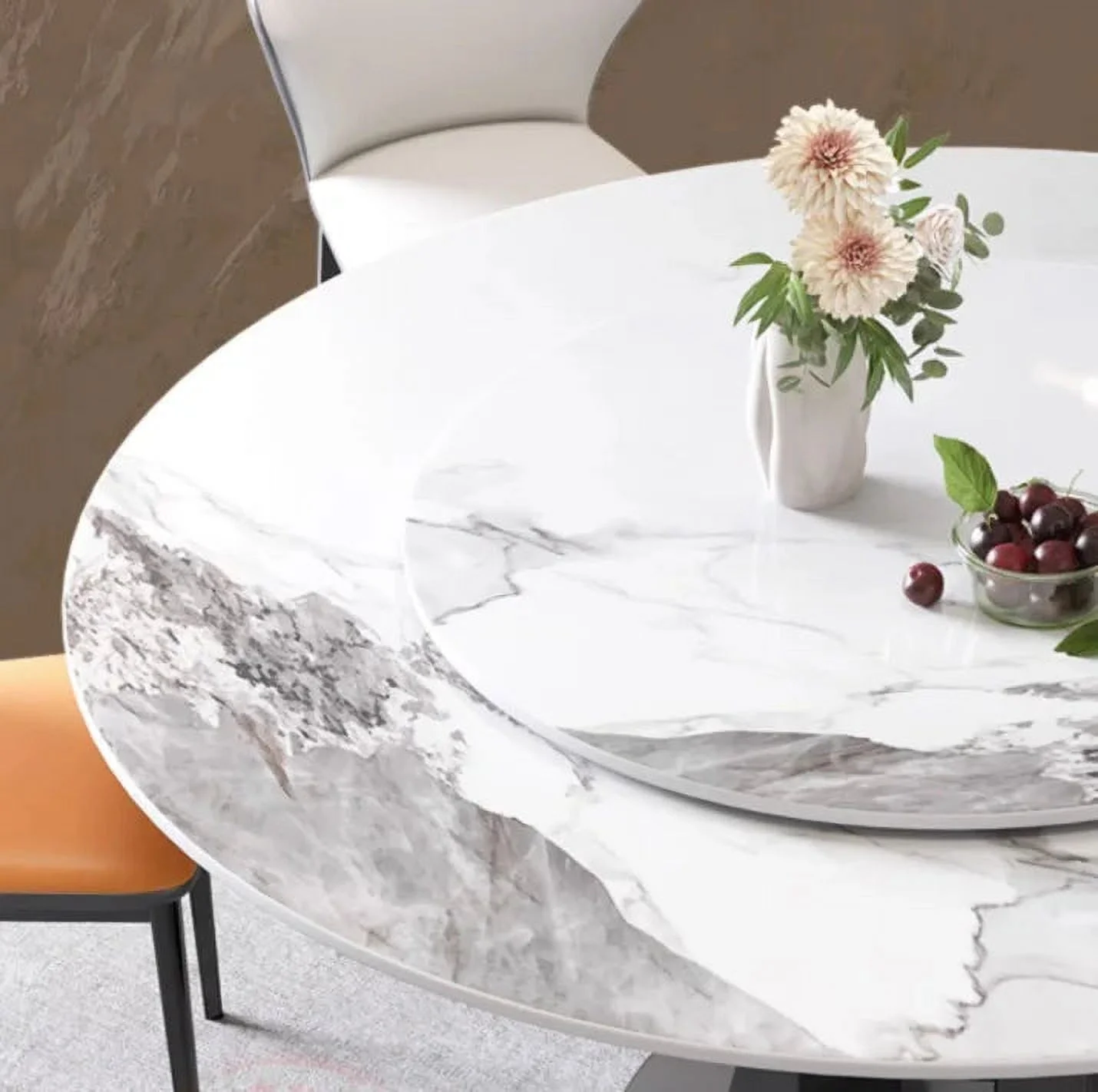 Luxury Dinner Round Table Salon Living Room Dinette Garden Small Dining Table Set Cute Modern Mesa Plegable Luxury Furniture