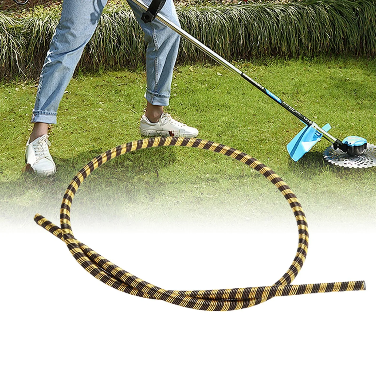 kesoto Flexible Shaft Core Mower Replace Part, High Performance, Flex Shaft Attachment Soft Shaft Core for Hedge Trimmer, Lawn Mower 110cm