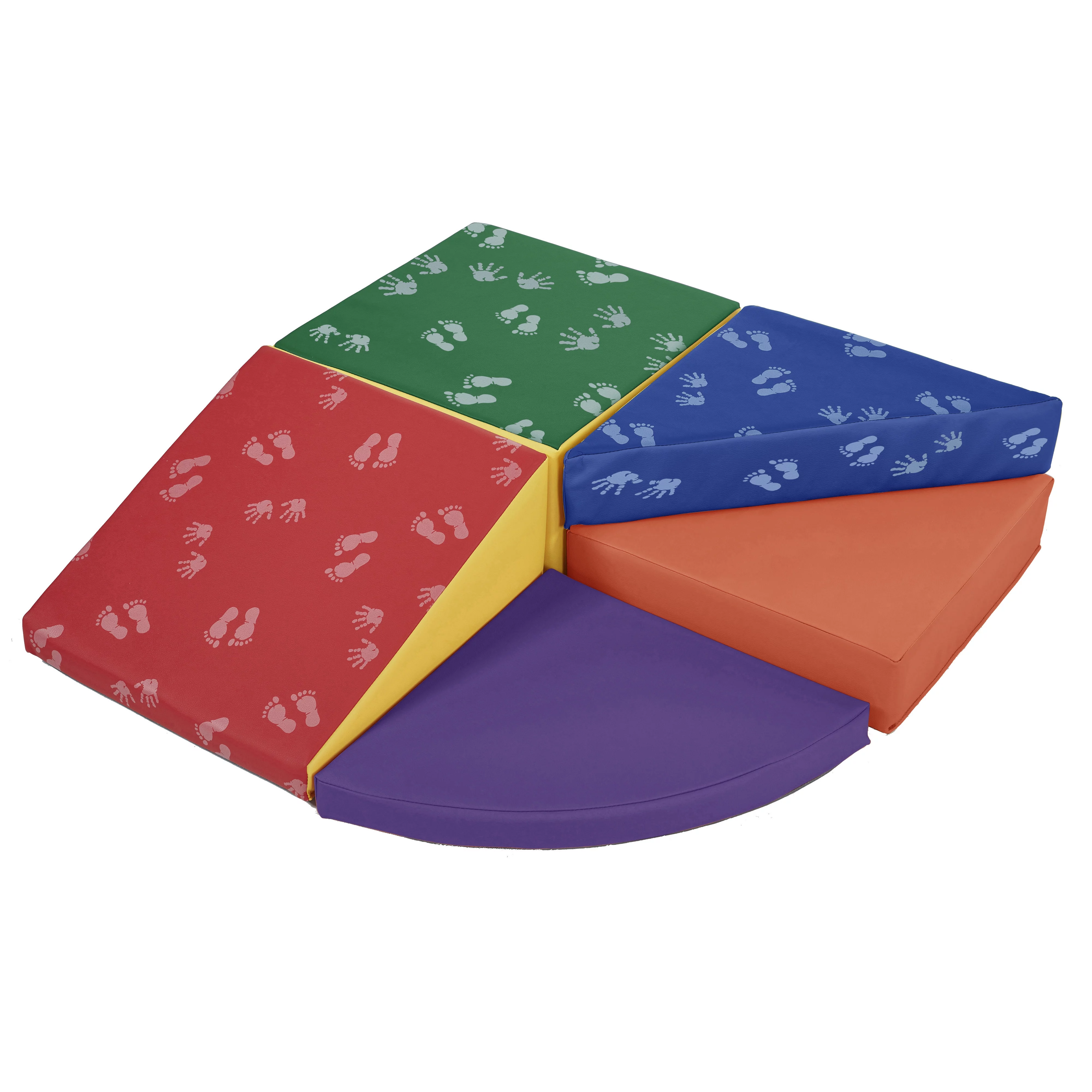 ECR4Kids SoftZone Junior Tiny Twisting Climber, Hands and Feet, 5-Piece