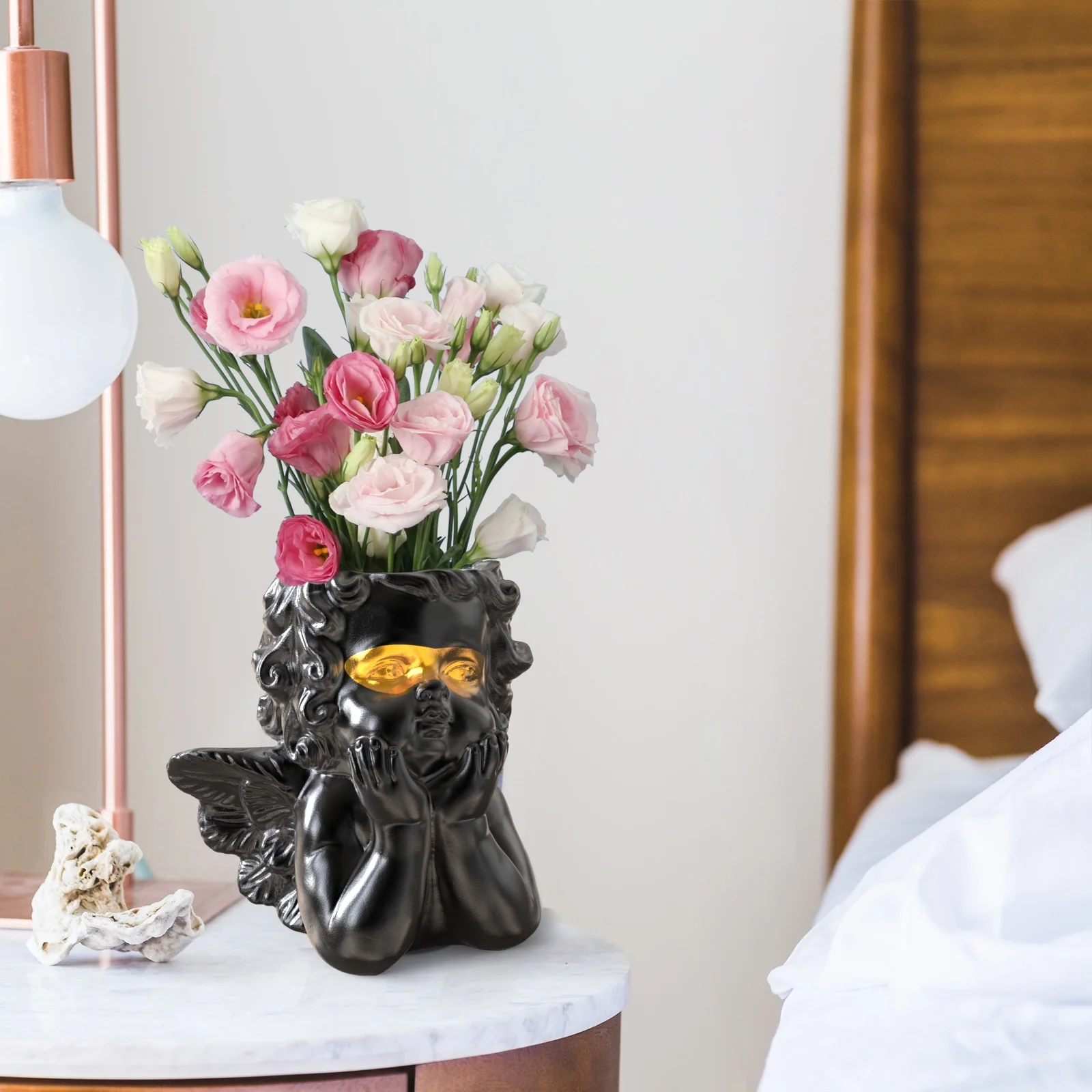 Angel Statue Planter Pot - 2.29 - Elegantly elevate your plants with this angelic planter pot - ideal for customization and gifting!