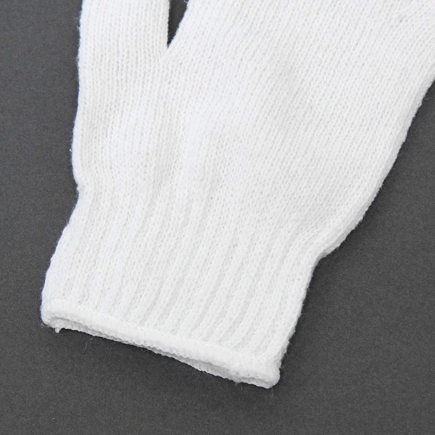 [12 Pairs, Large] Polyester Cotton Knit Safety Protection Work Grip Gloves for Painter Machanic Industrial Warehouse Gardening, Men Women, Bleached White - 24 Count Bulk