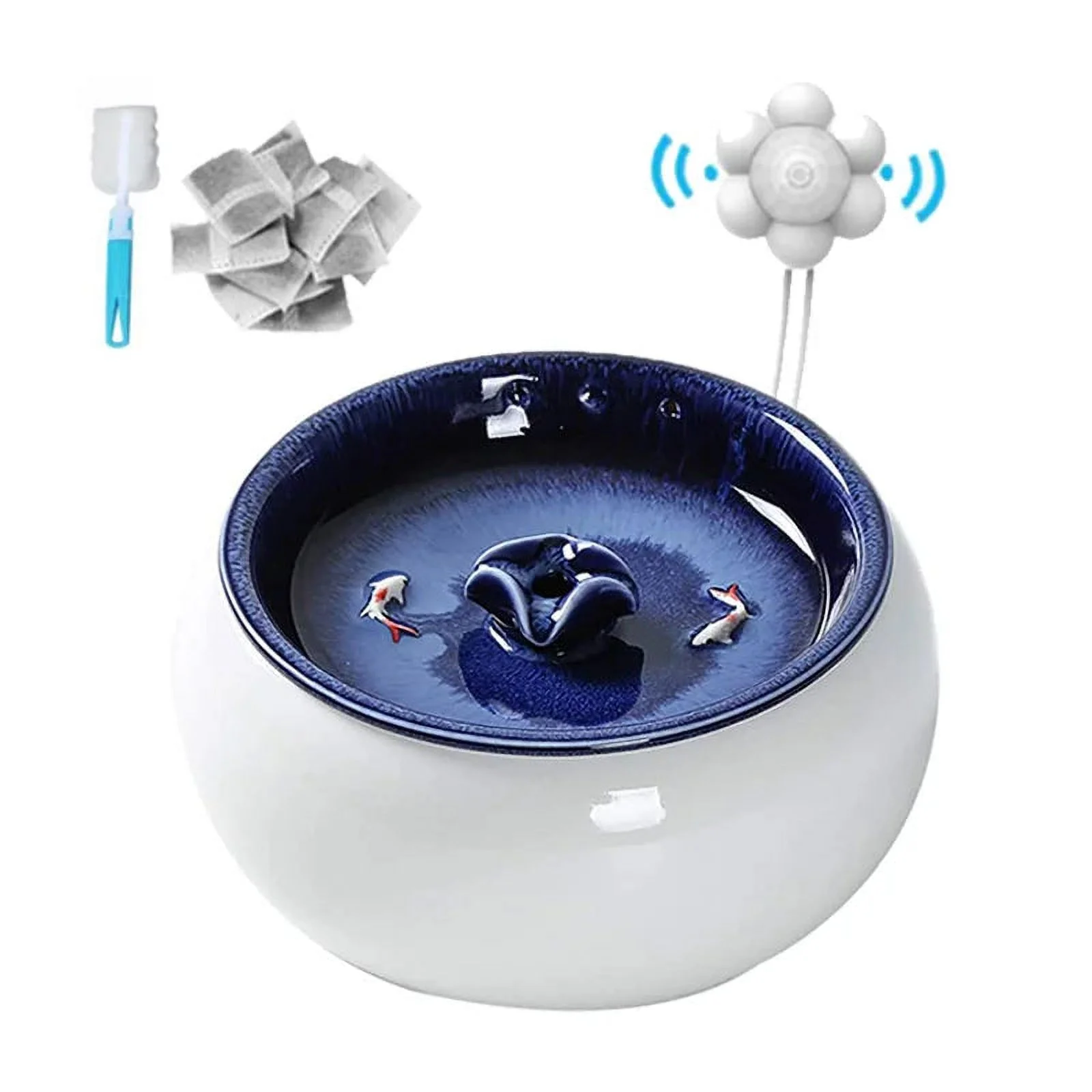 1.5L Electric Ceramic Cat Drinking Water Fountain For Cats Dogs Drinking Bowl Automatic Cat  feeding Dispenser Pets Bowl