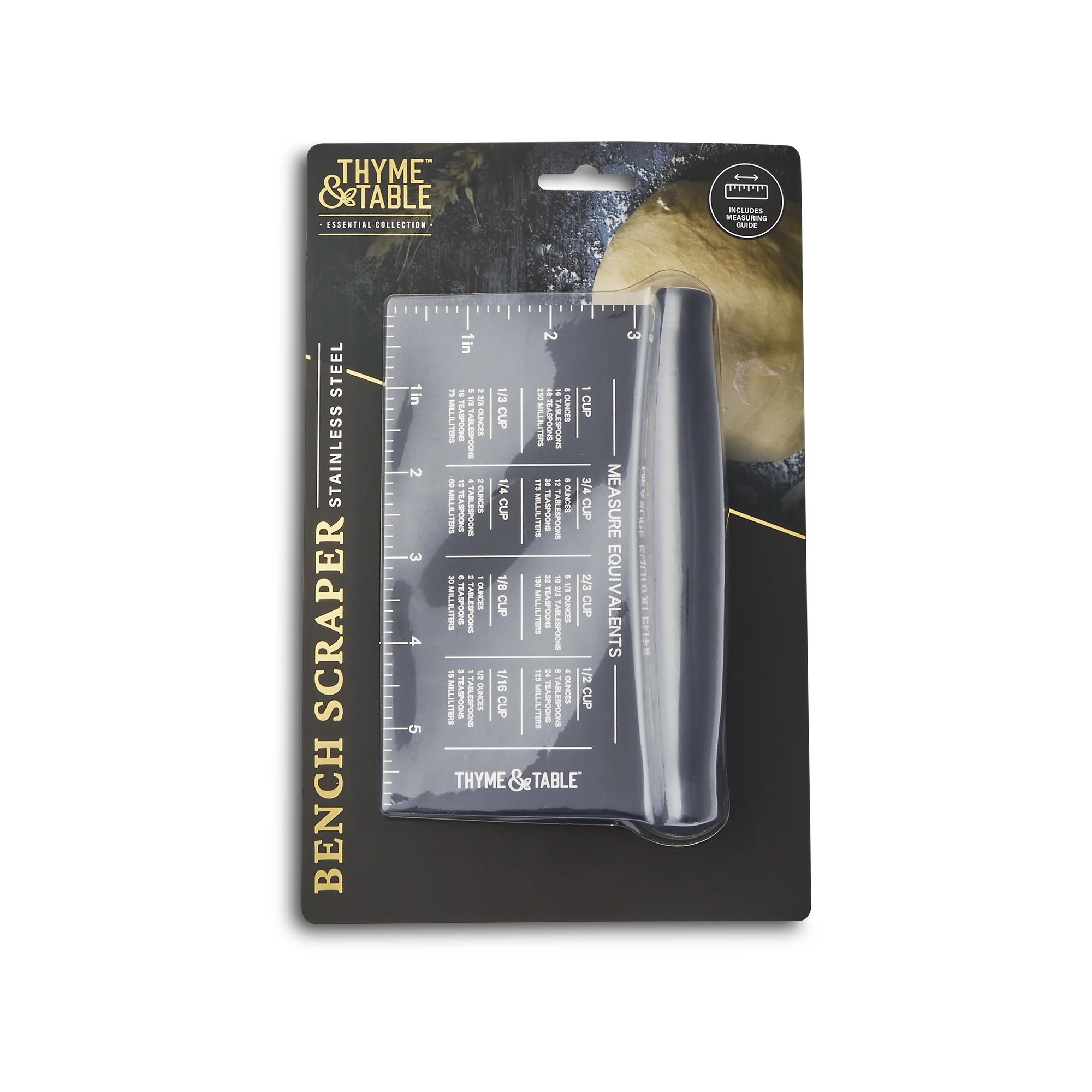 Thyme & Table Stainless Steel Bench Scraper