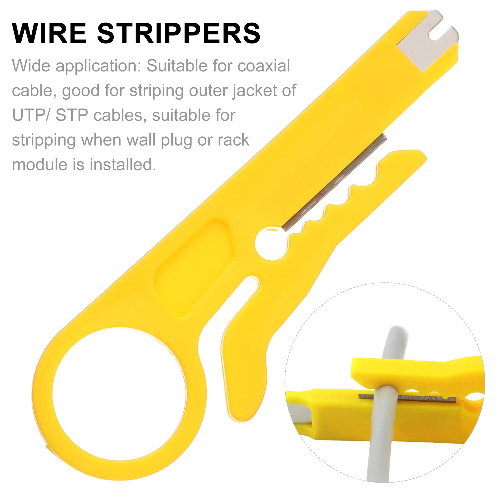 Gongxipen 15pcs Network Wire Stripper Mini Wire Stripper Wire Stripping Tool Wire Cutter