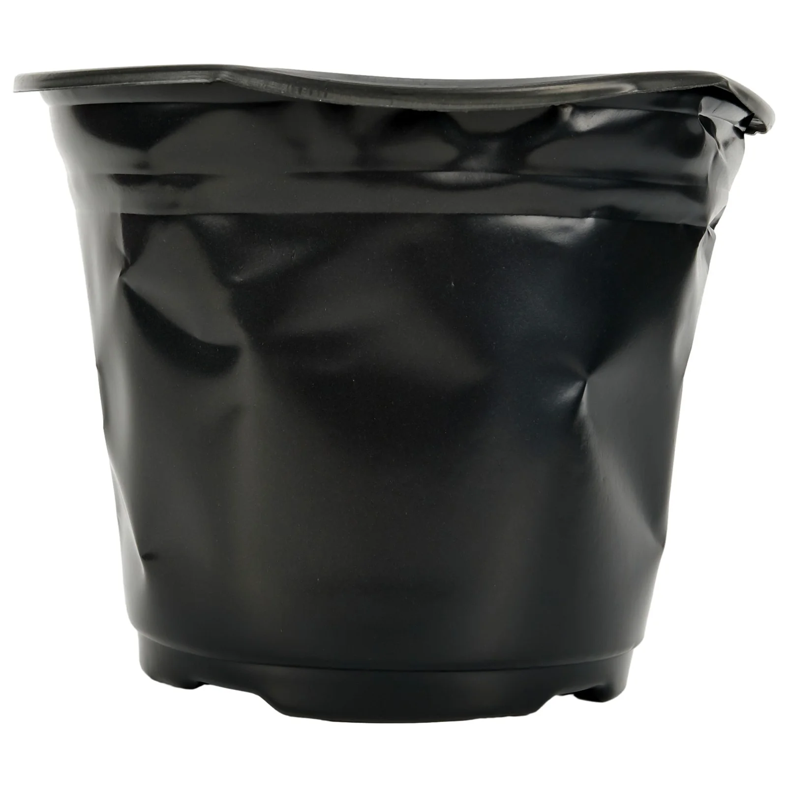 cute Plastic Plant Pots Strong Plastic Black Flower Pot High Quality