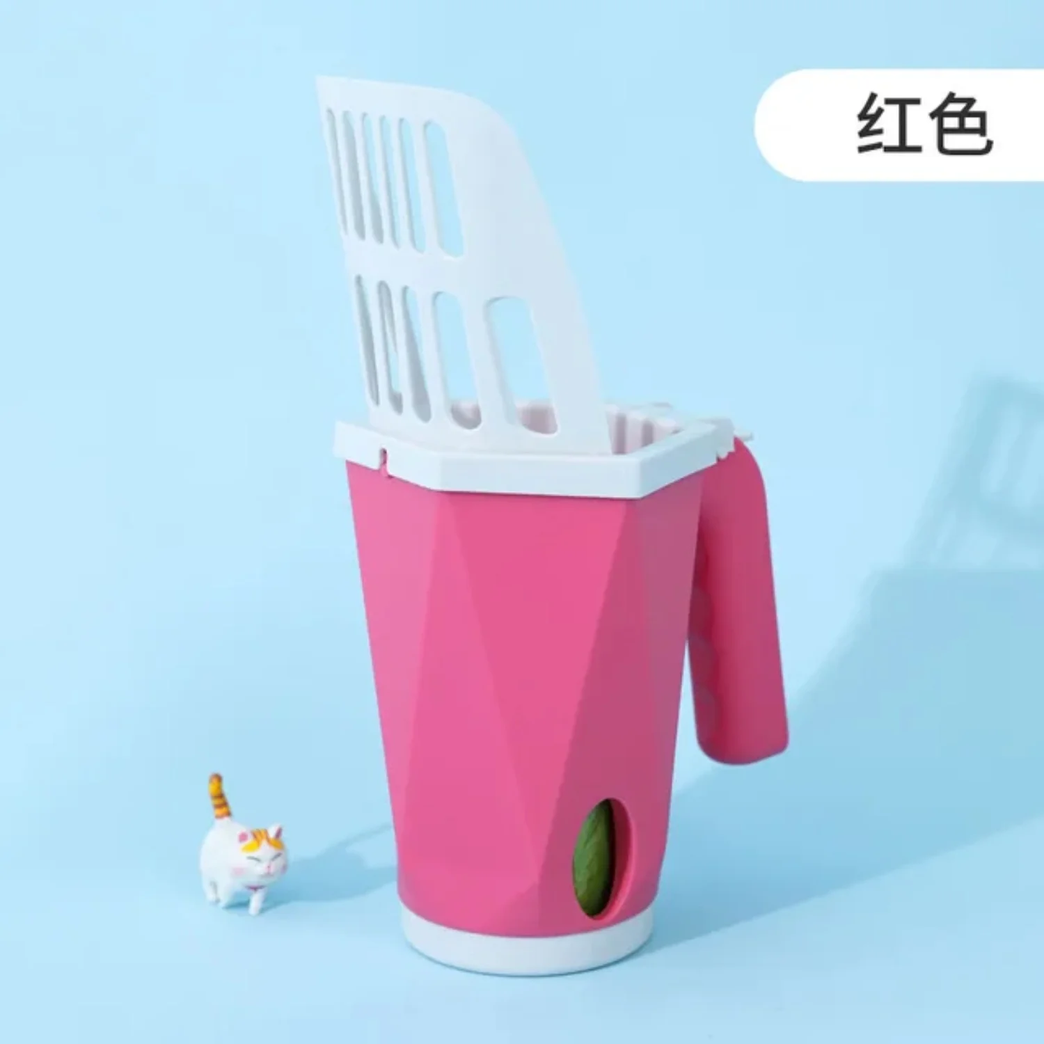 All-in-one Pp Cat Litter Shovel Garbage Bag Combo Set Cat and Dog Pet Poop Pick- Artifact