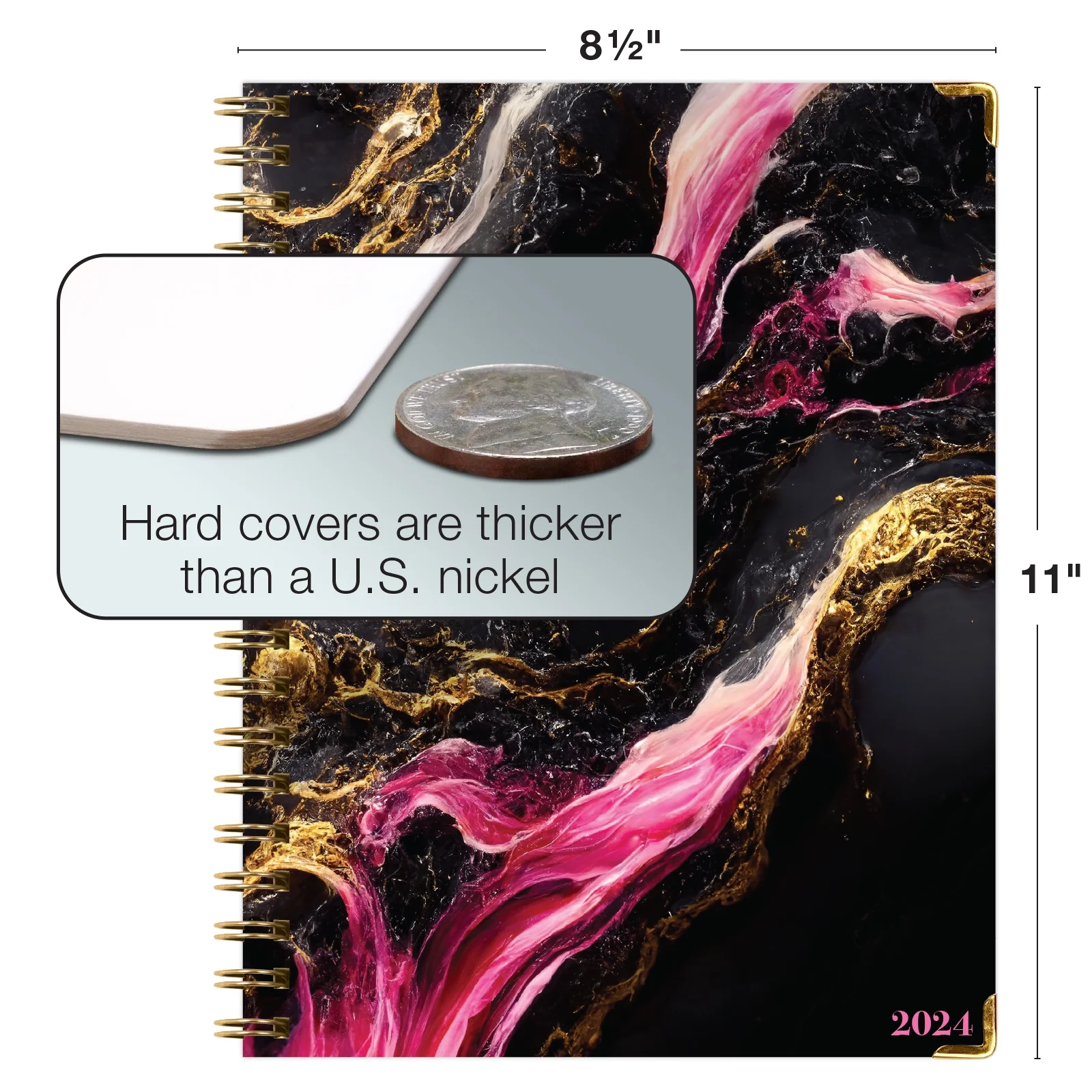 Hardcover CY 2024 Fashion Planner - 8.5