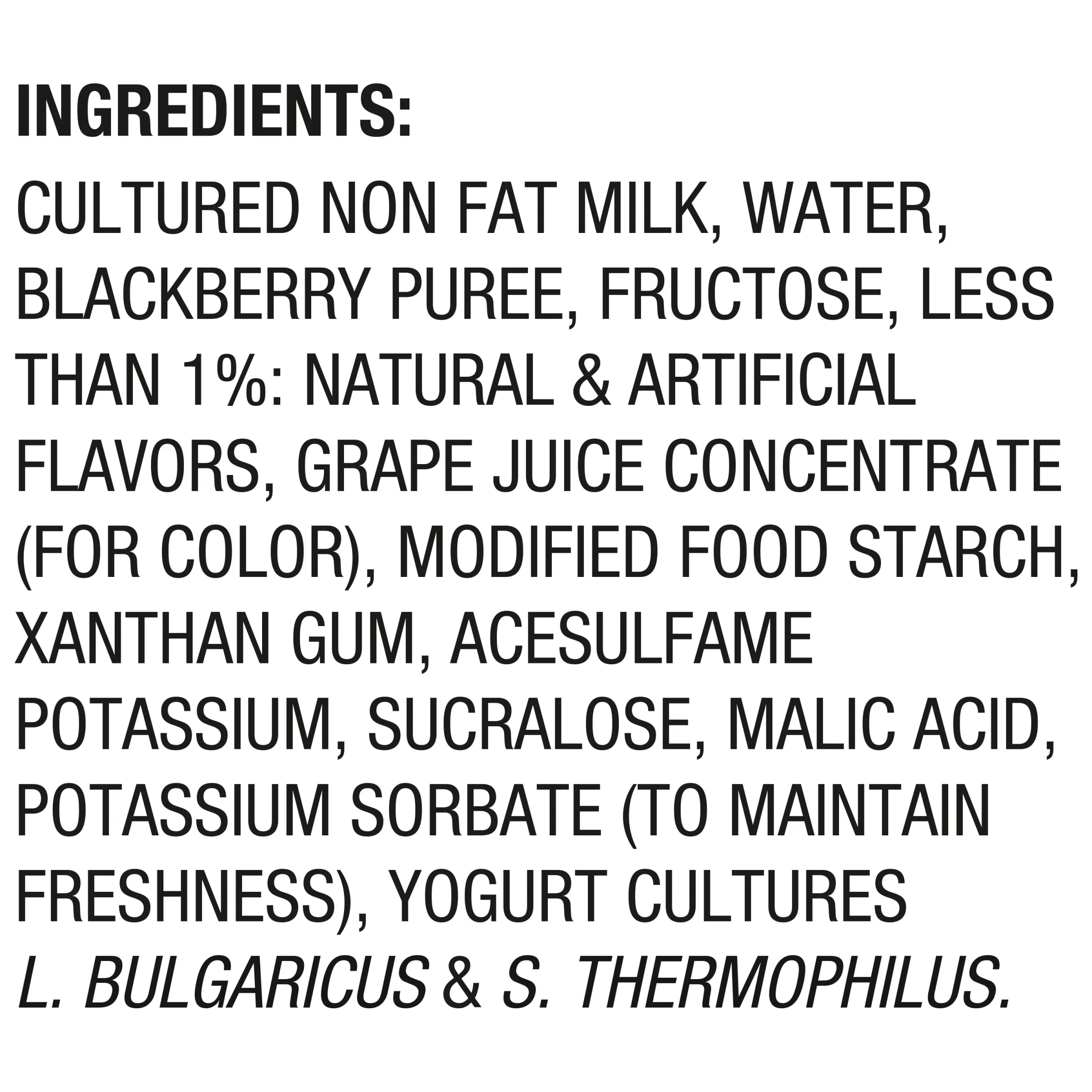 Dannon Light + Fit Blackberry Greek Fat Free Yogurt Cup, 5.3 oz