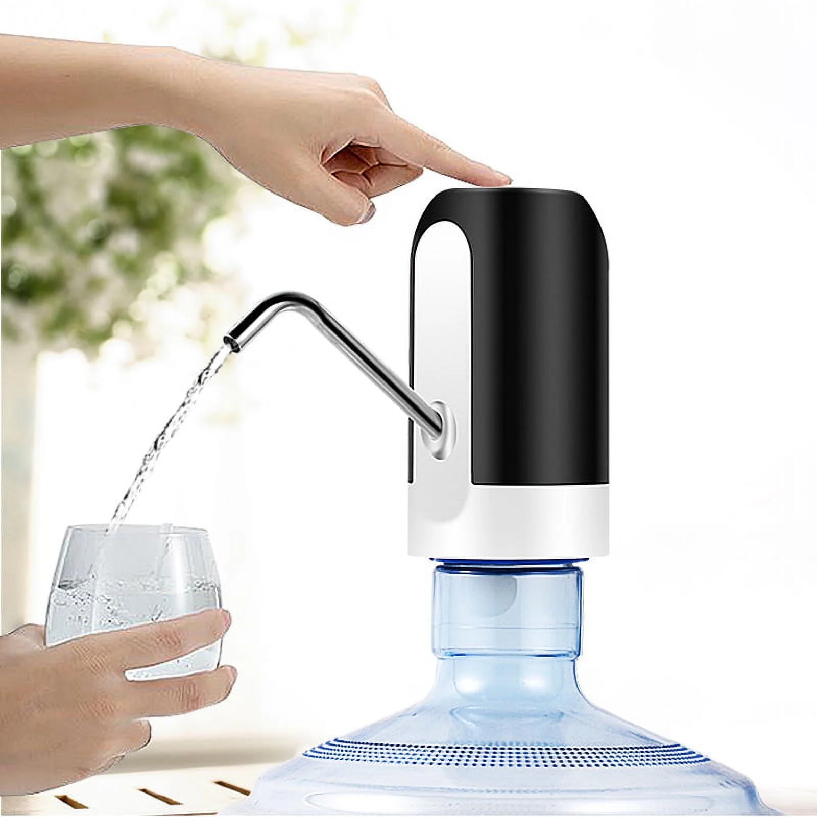 Maodeng Automatic Electric Water Pump Dispenser Stainless Steel Portable Barreled Water Sprayer