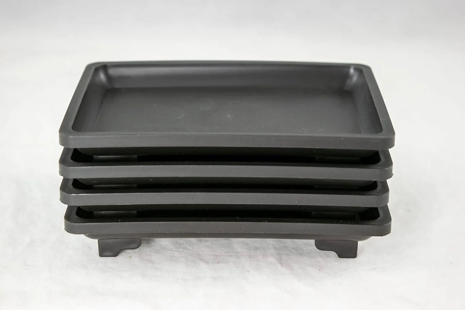 4 Rectangular Plastic Humidity/Drip Tray For Bonsai Tree And Indoor Plants - 5.25
