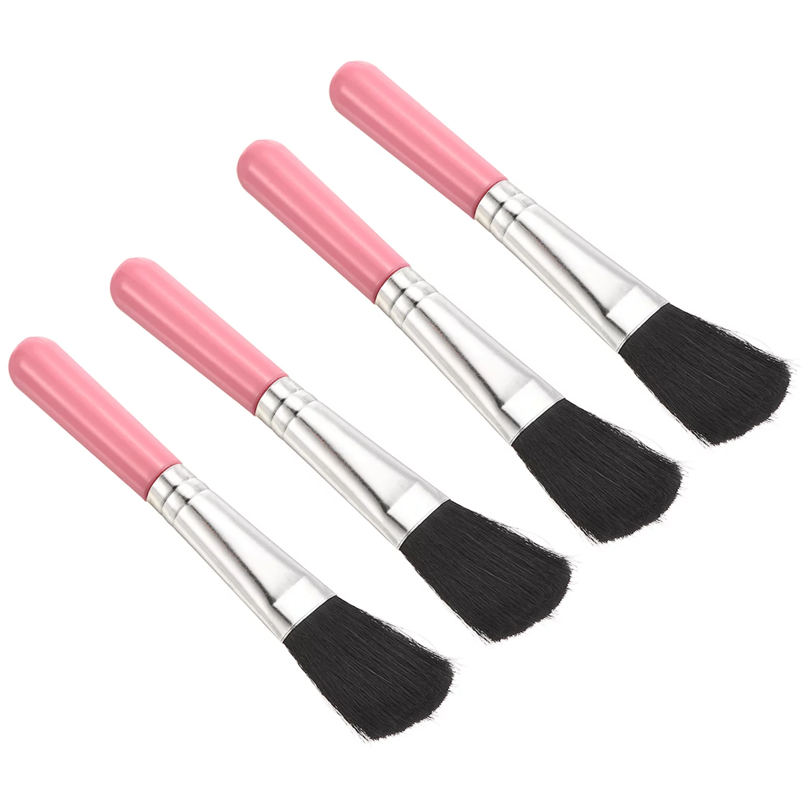 Uxcell Succulent Cleaning Brush 4Pack 125mm Black Gardening Tools Plant Brush for Garden Pink Handle