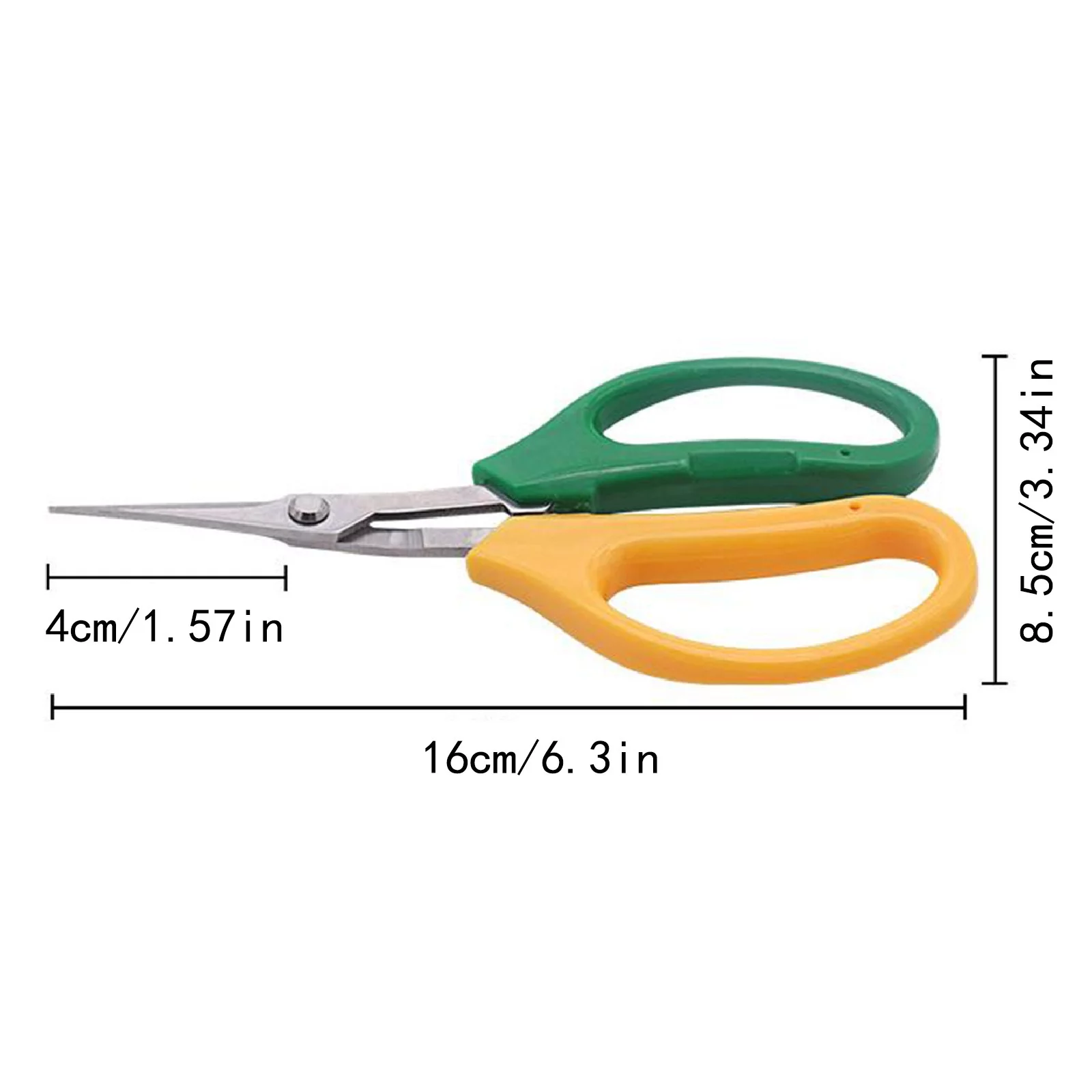 Two Color Handle Household Pruning Shears For Gardening Grape Picking Scissors
