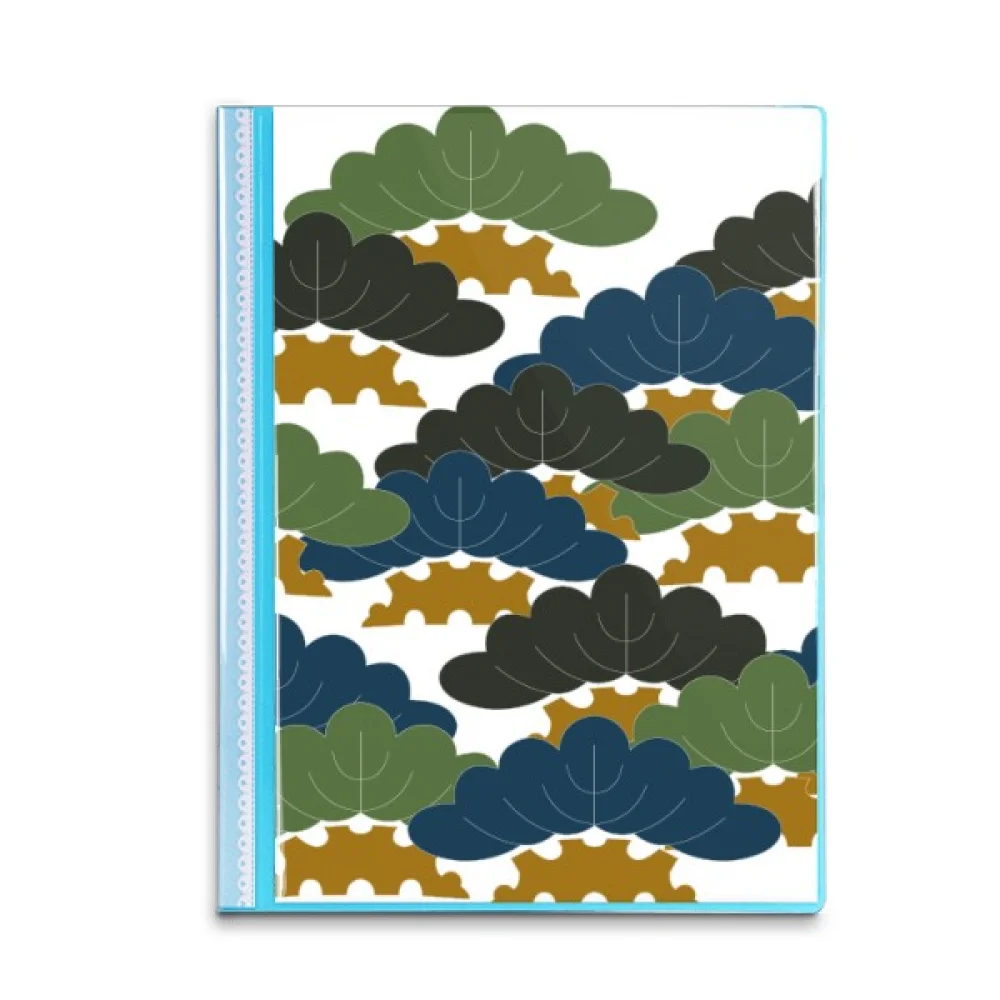 China Pine Tree Traditional  Pattern Book Sheet Protectors Portfolio Binder Folder