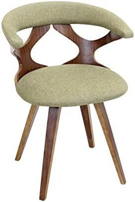 SJOPKMNH Wood  Polyester Fabric  Foam Gardenia Chair 21.25\u201D Lx21.5\u201D Wx29.5\u201D H Orange