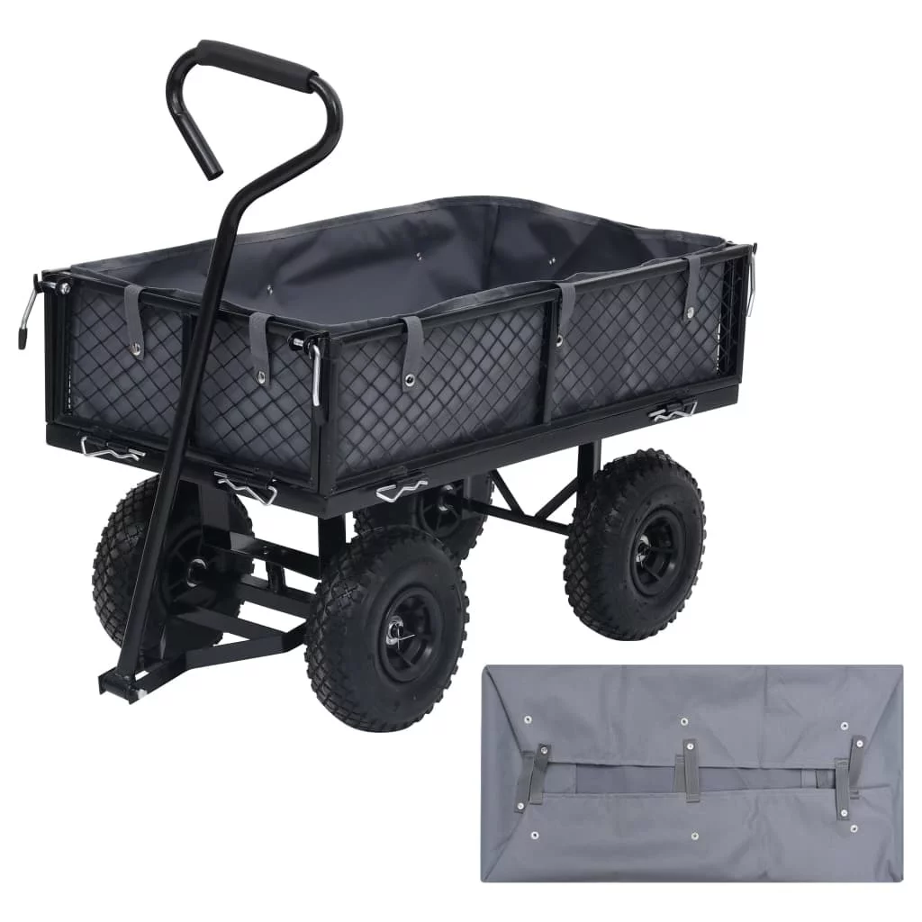 Dark Gray Garden Cart Liner Perfect for Hassle-Free  Work and Transport