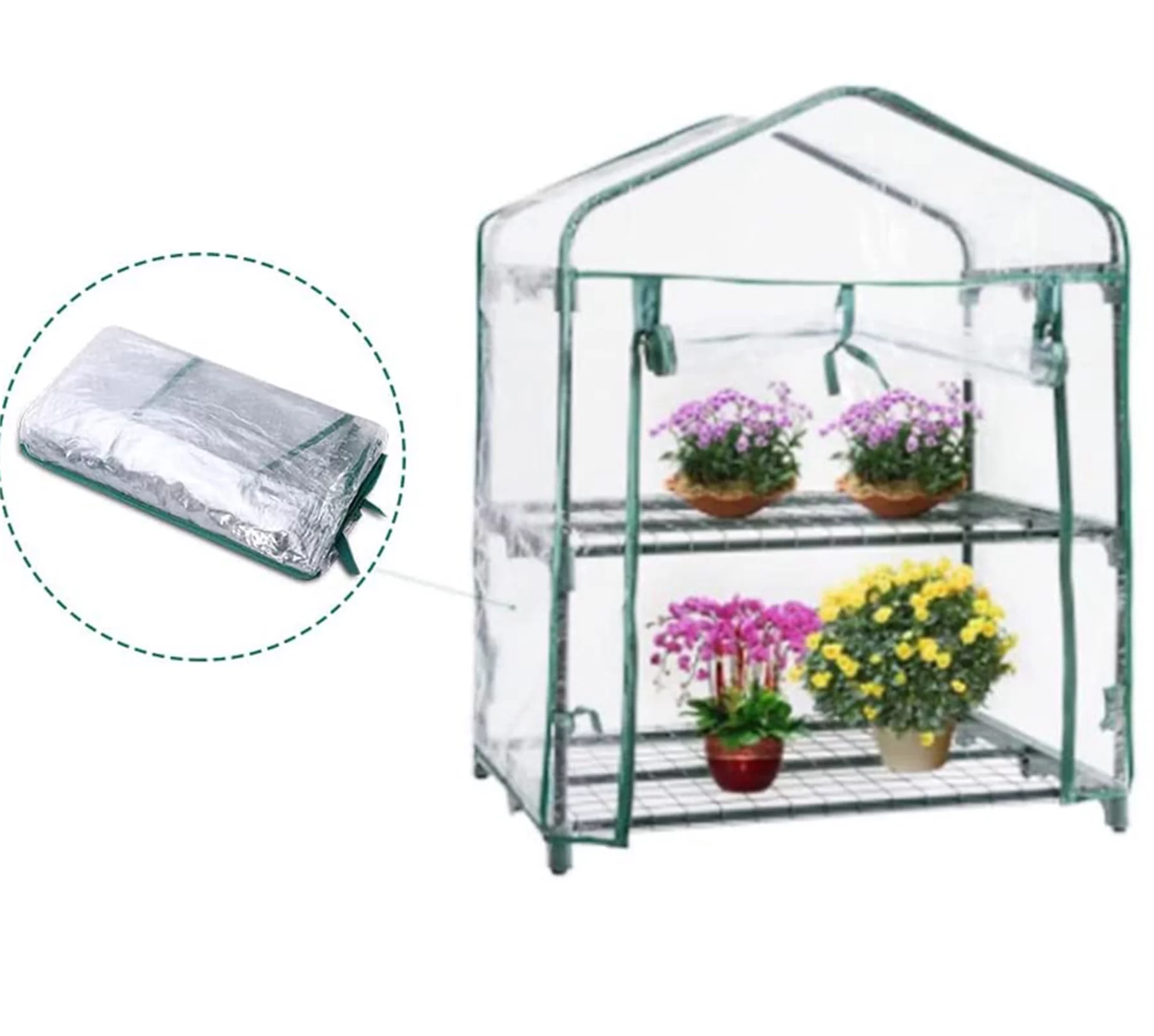 Mini Greenhouse Transparent PVC Cover Portable