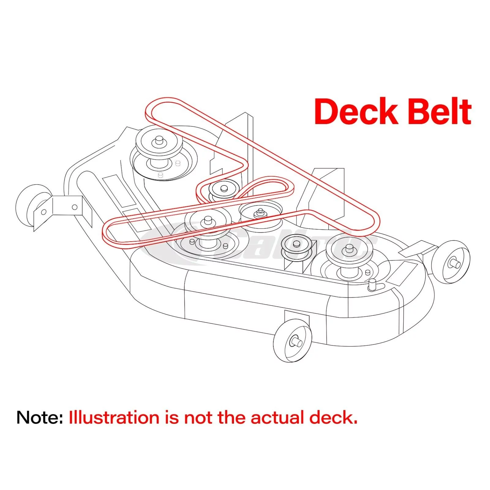 Mower Deck Belt for Husqvarna YTH2146XP YTH22V42 YTH22V46 XLS YTH2242