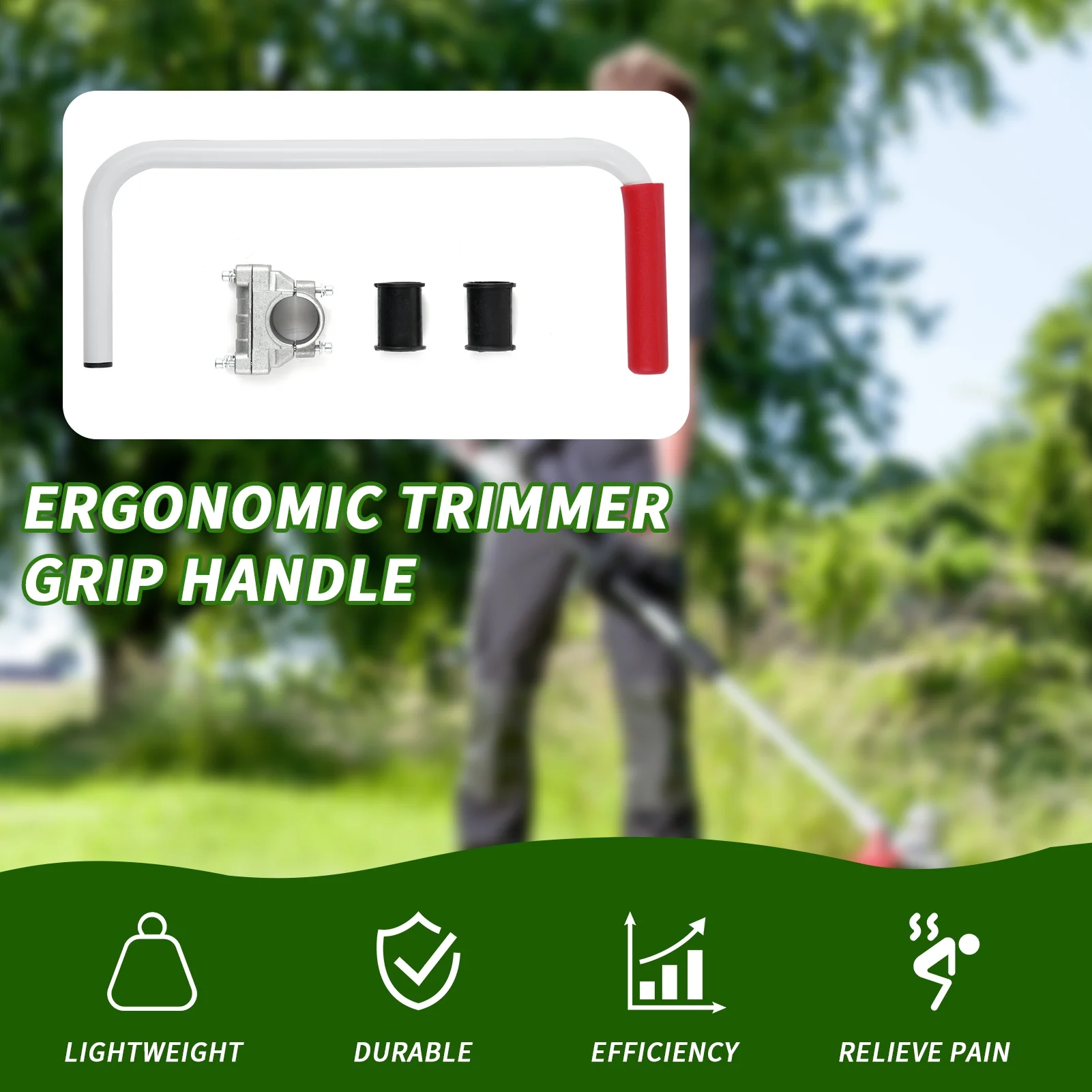 Tool handle,Handle Handle Clamp Lawn Tool Of Mower Handle With Handle Lawn Handle Care Cousopo Weed Eater Handle Auxiliary Handle