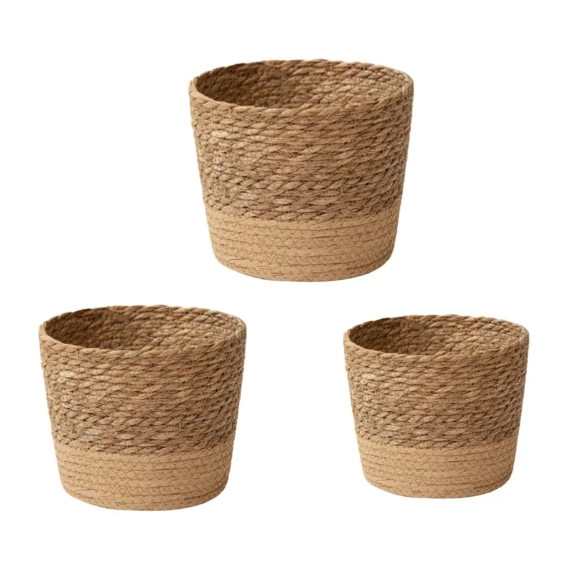 Beautiful Handwoven Indoor Plant Basket - Handcrafted Woven Basket Planter for Plants - Unique Plant Baskets for Home Decor and Gardening