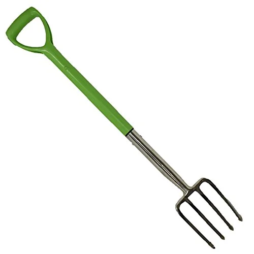 AB Tools-Toolzone Stainless Steel Border Fork Gardening 4 Prongs Planting Farming Landscaping