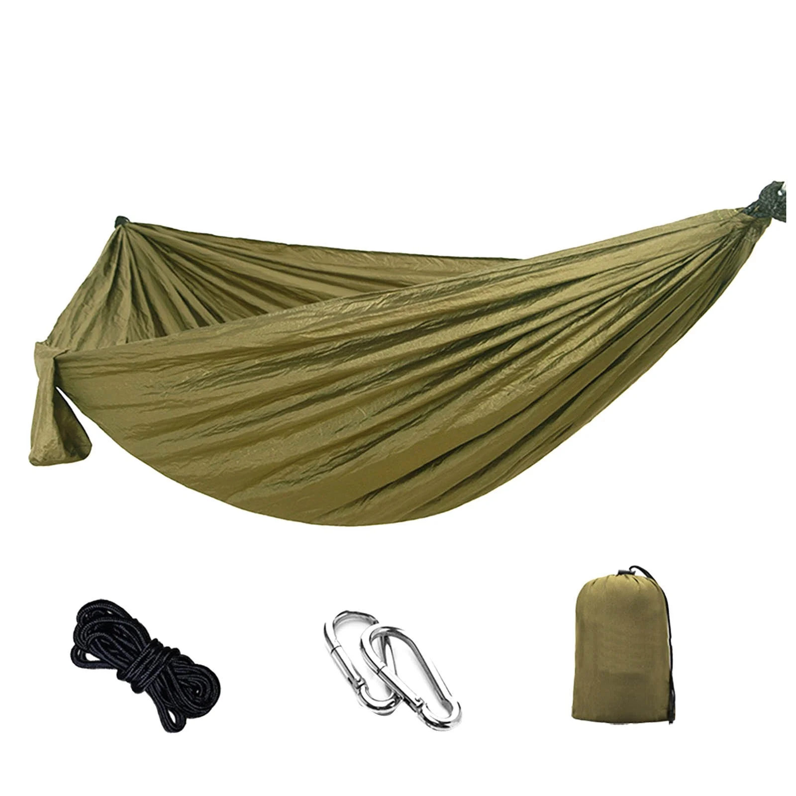 MVNSFEW Outdoor Nylon Parachute Cloth Single Double Camping Ride Indoor Leisure Swing Swing Chair