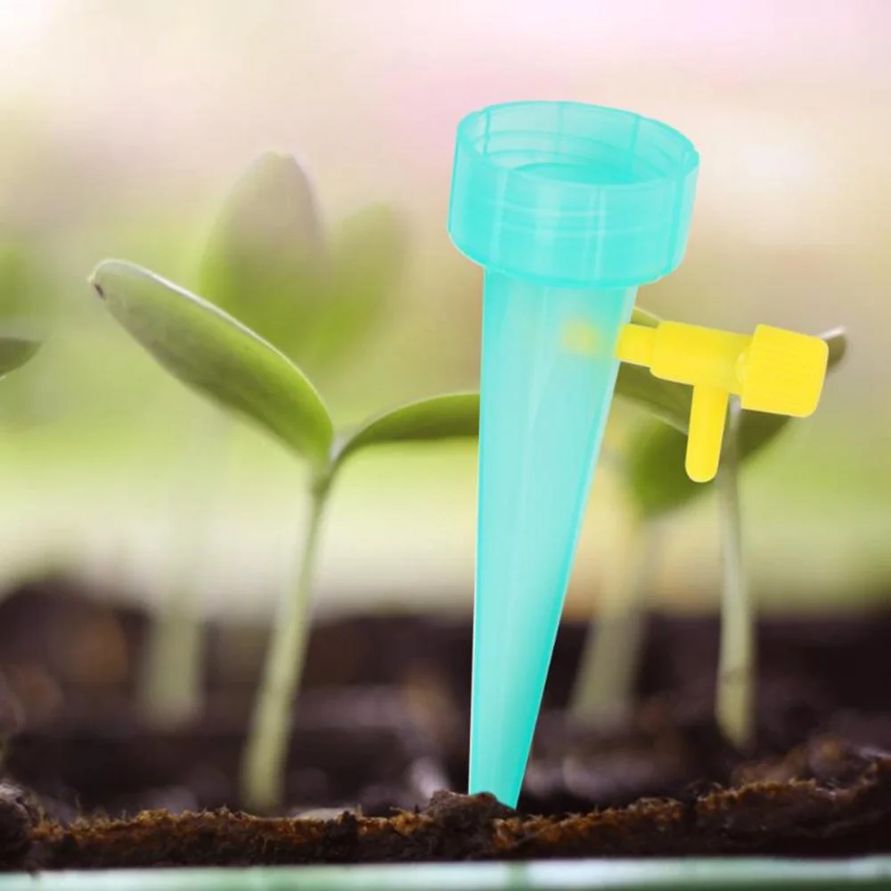 Adjustable Self Watering Dripper Flower Household Auto Drip Irrigation Watering Kit System Bottle Waterer Garden Supplies GREY