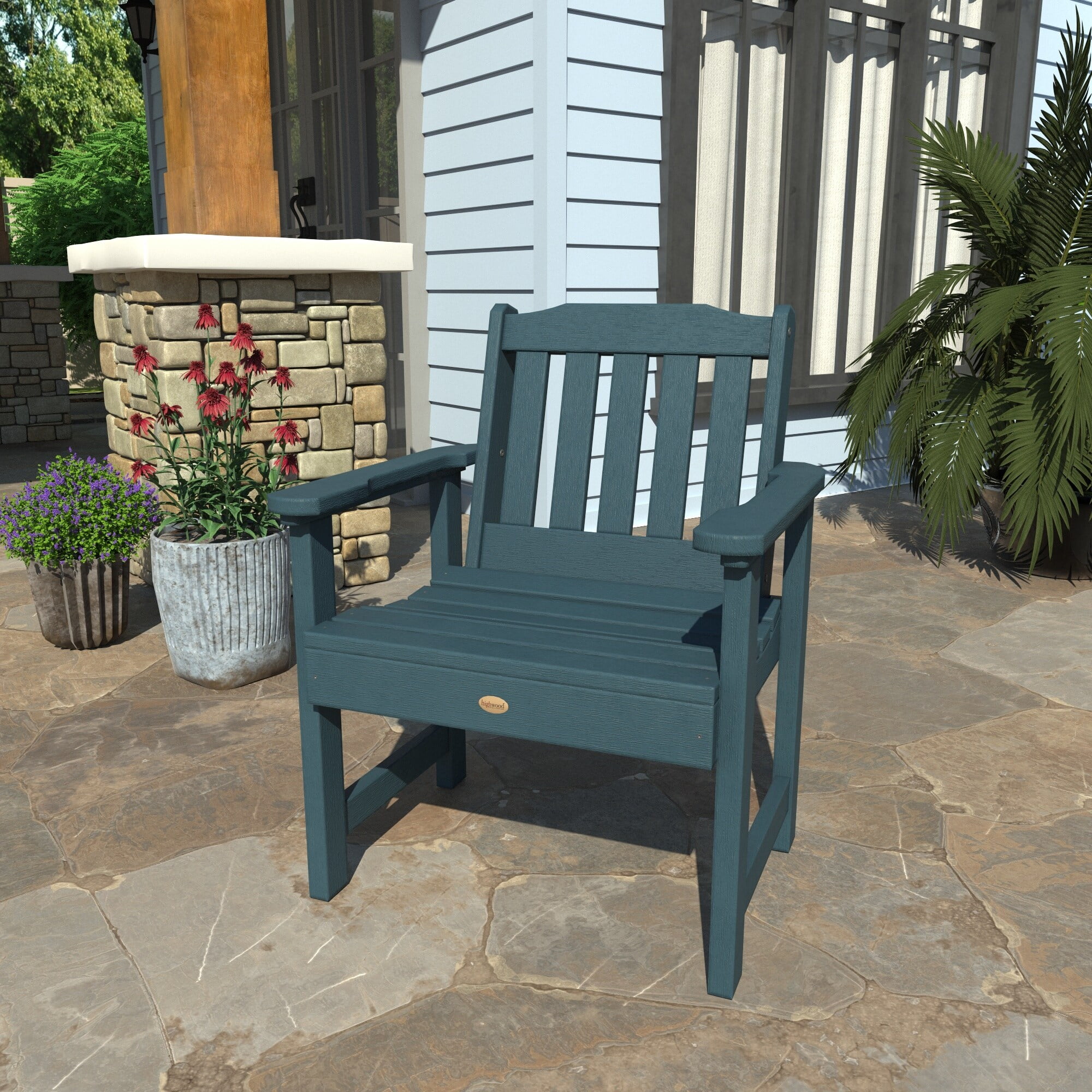 highwood Lehigh Synthetic Wood Garden Chair Black