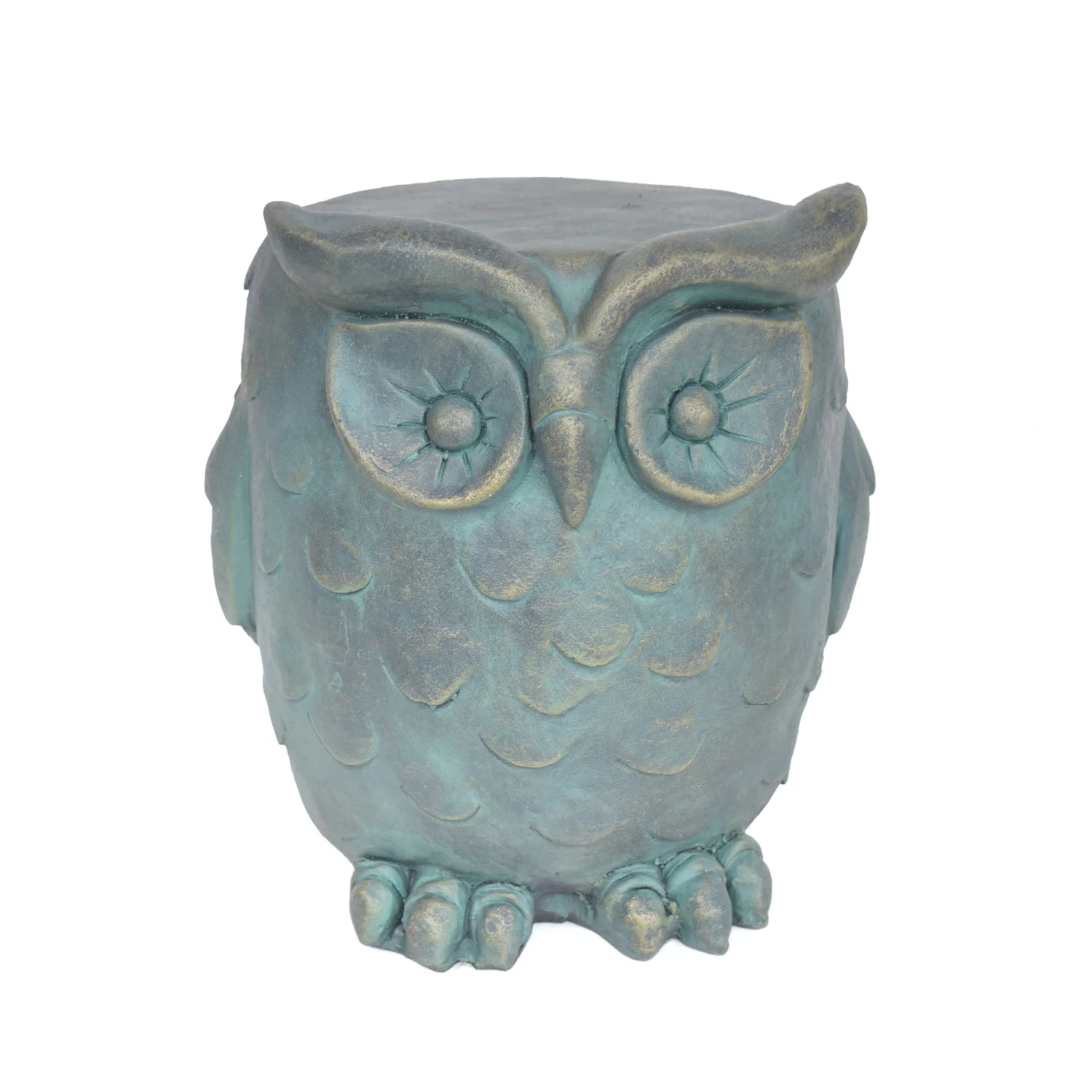 Add a Touch of Sophistication to Your Outdoor Decor with this Stylish and Elegant Wrought Iron Owl Garden Stool - Featuring Comfortable Seating  Perfect for Your Yard or Patio
