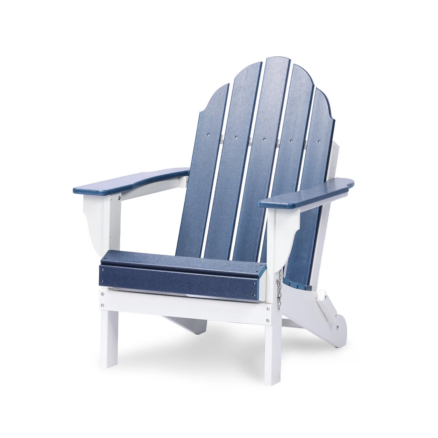 HDPE Folding Adirondack Chair Outdoor Patio All-Weather Fire Pit Chairs