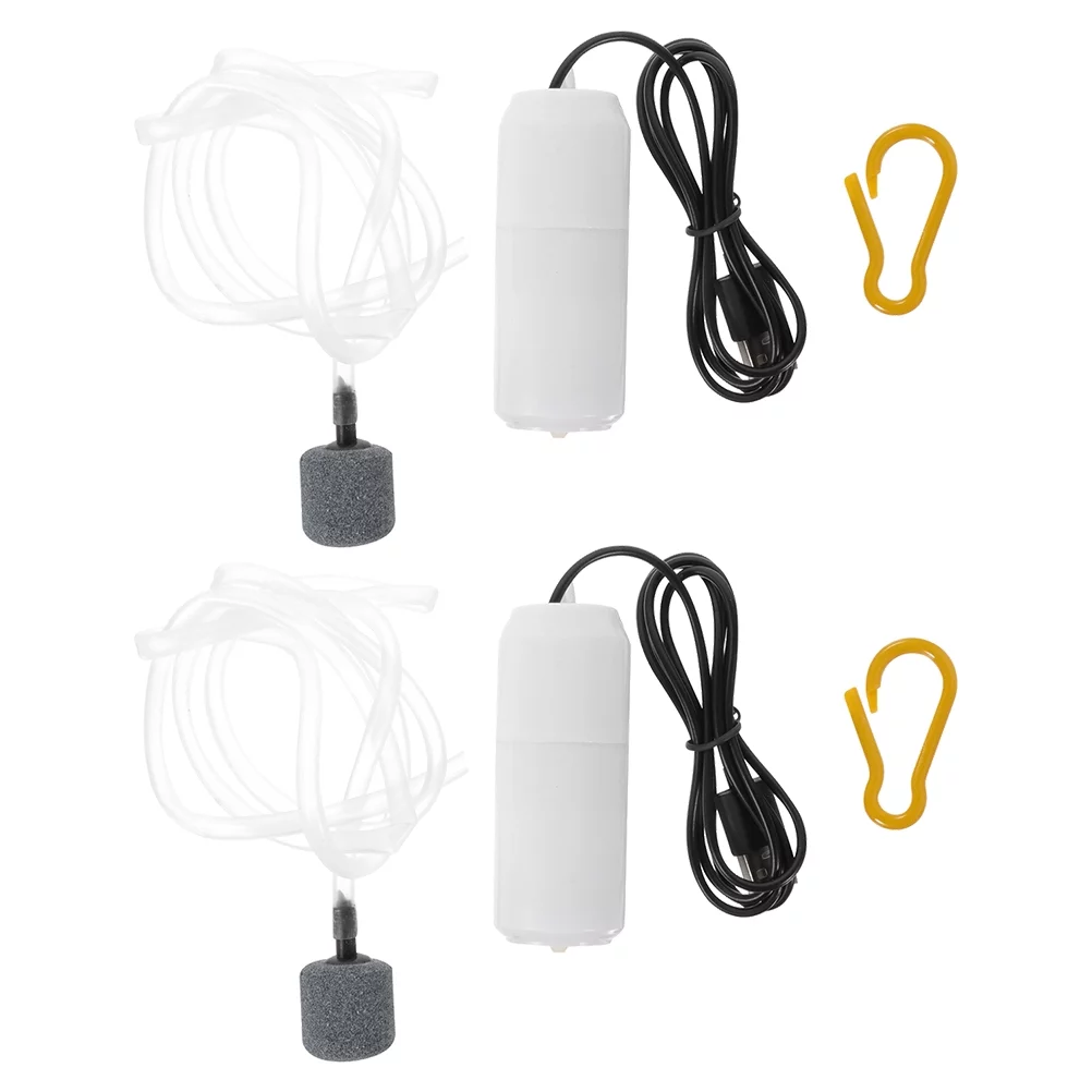 Frcolor Pump Air Aquarium Oxygen Fish Tank Bubbler Aerator Machine Pond Oxygenator Fishing Solar Mini Usb Silent Accessories