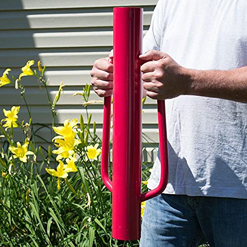 901147A Steel Head Fence Post Driver with Handles