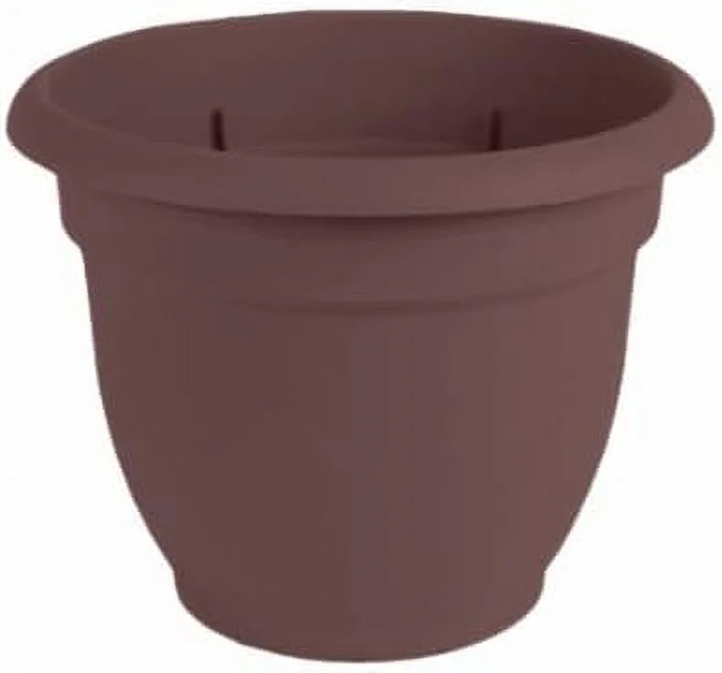 Ariana Self Watering Planter, Plastic, Merlot, 8-in. - Quantity 10