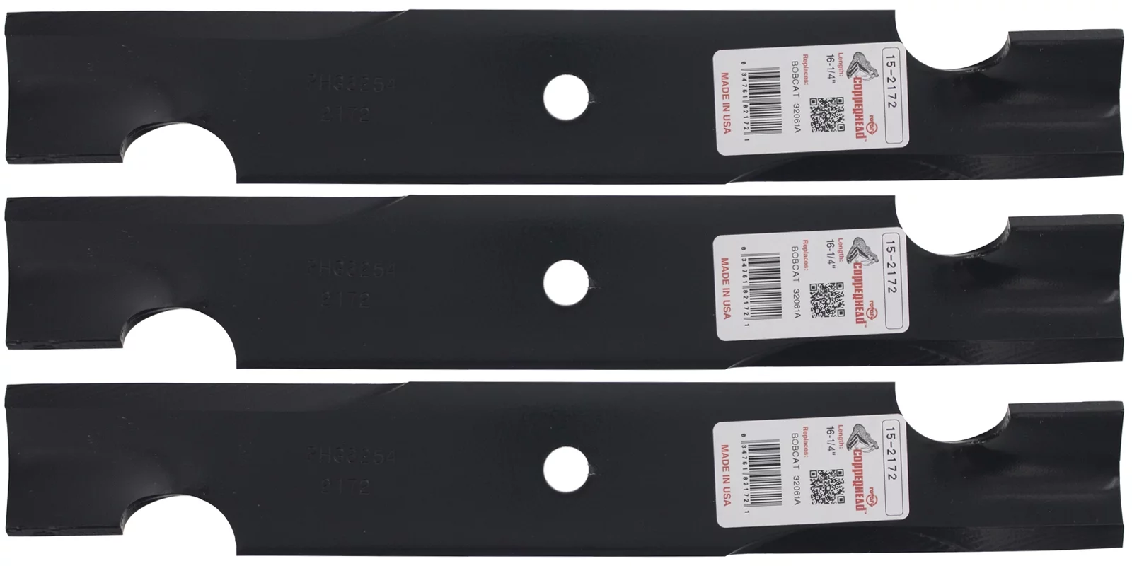 3 Rotary® Blades for Snapper 7-7378 7017036 7017036 7017036BMYP 32