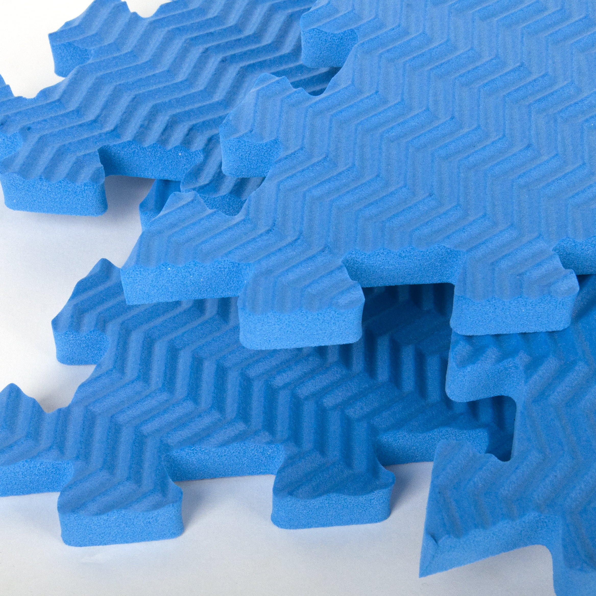 Tadpoles 12 Piece Rhombus Foam Play Mat Set, Blue