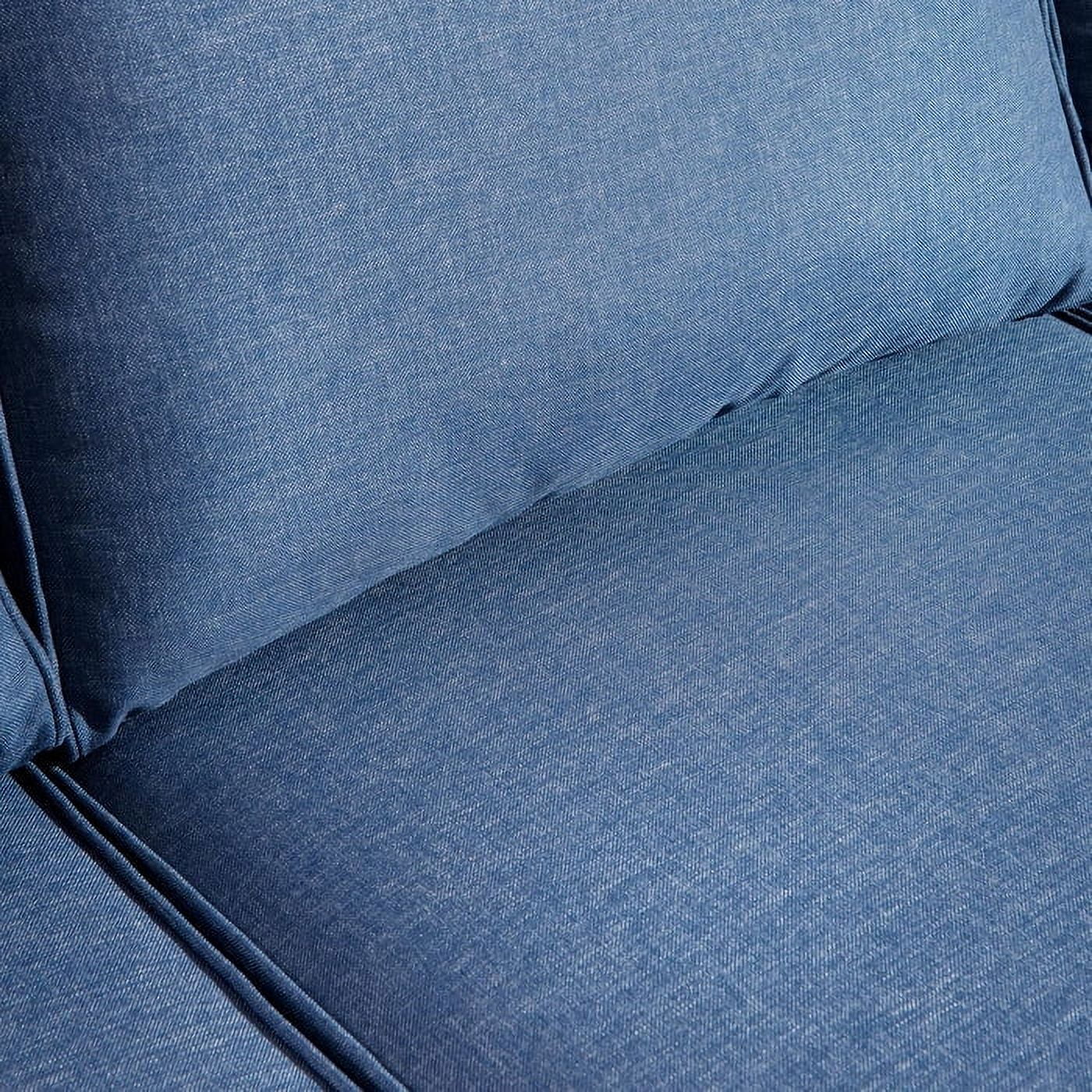 Vcatnet Direct Outdoor Furniture 2-Piece Deep Seat Cushion, Replacement Seat and Back Cushion for Couch,Denim Blue