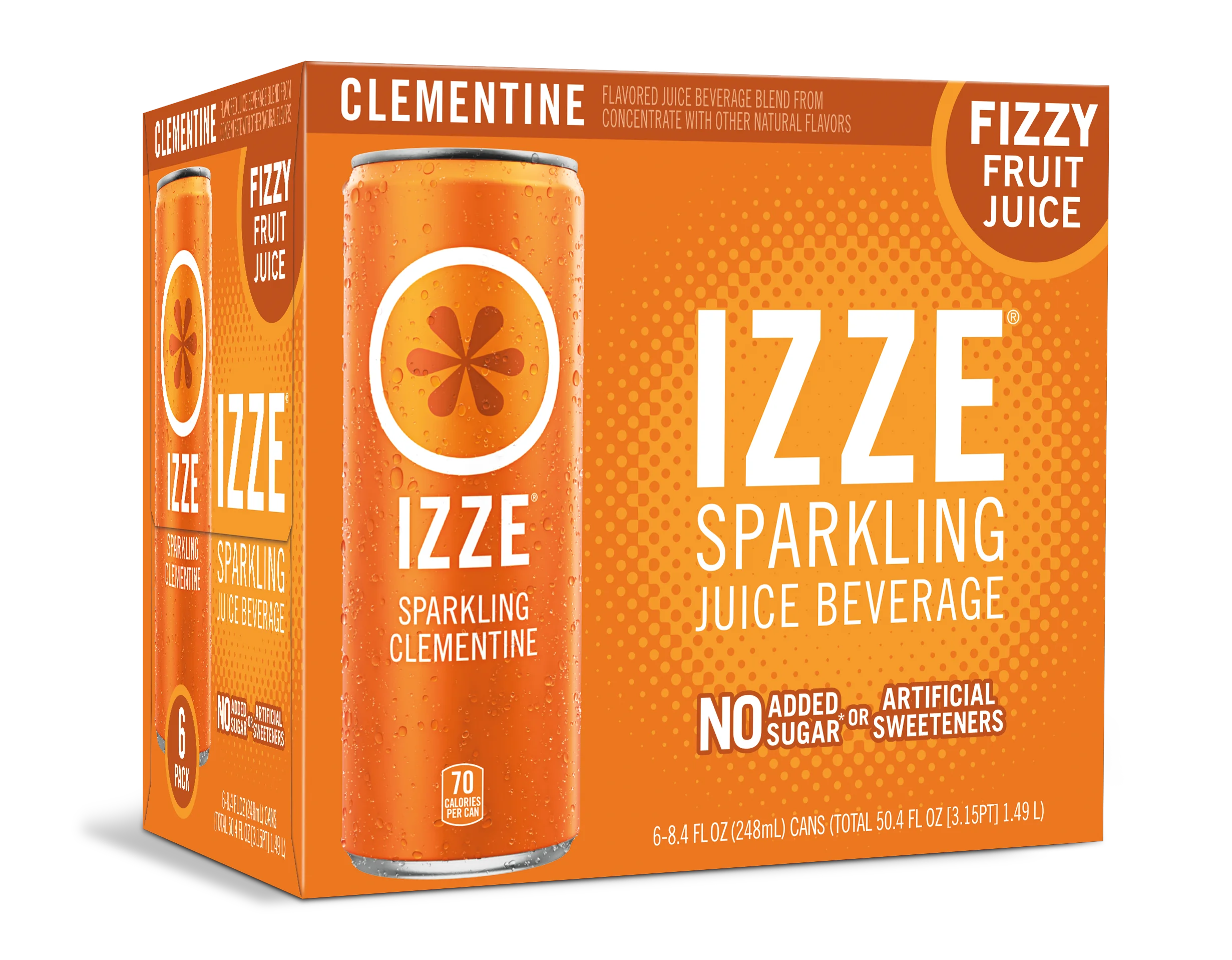 IZZE Sparkling Mango Flavored Juice Beverage - 8.4 fl oz Cans/4pk