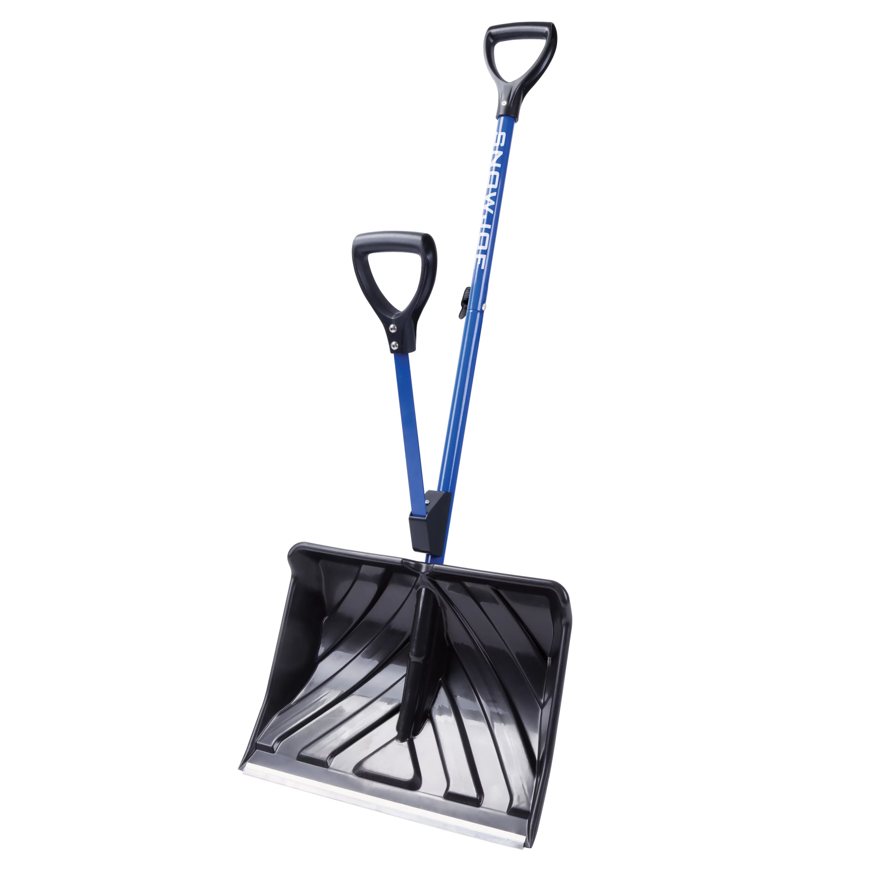 Snow Joe Shovelution Strain-Reducing Snow Shovel, 20-inch Poly Blade, Spring Assisted Handle