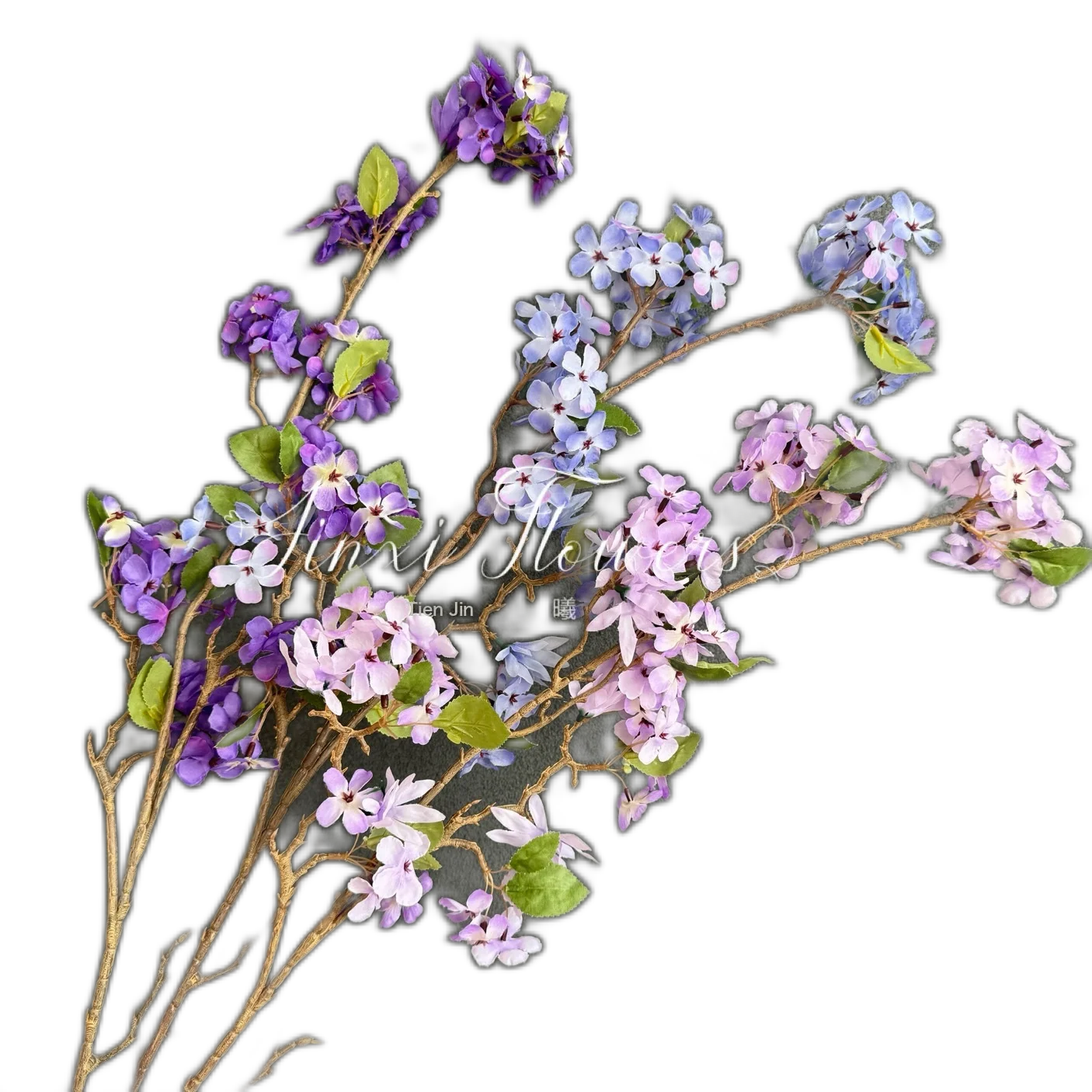 Xifu Begonia Flower Simulation Flower Wedding Laboratory Disposal Fake Flower Flower Soft Furnishing Home Decoration Simulation Flower Material