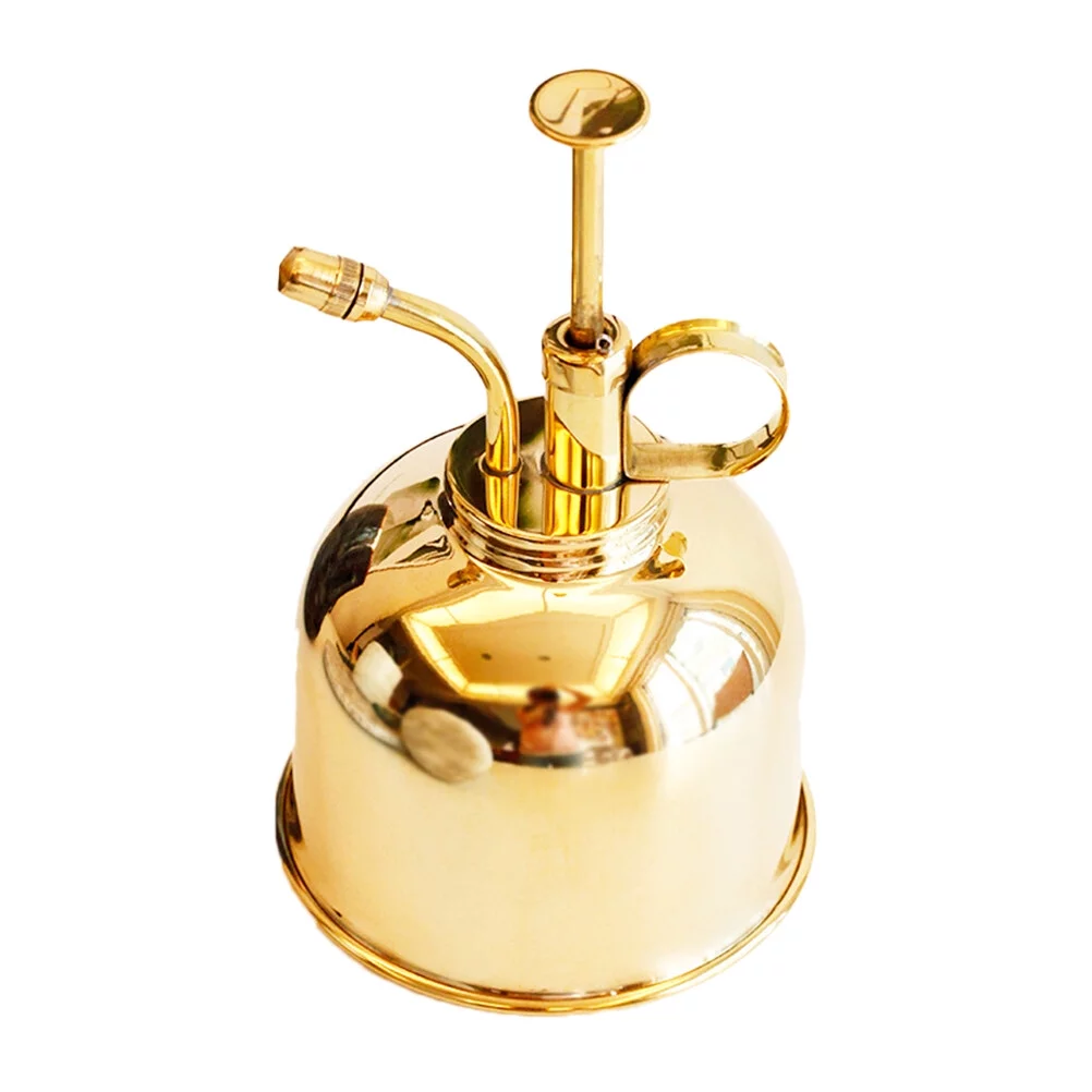 Guichaokj Retro Watering Sprinkler British Style Brass Gold Sprayer Photography Props Ornament Water Spray Bottle (Gold)
